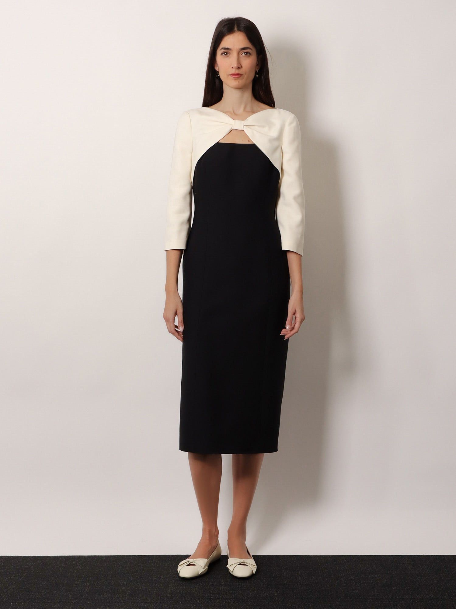 Valentino Crãªpe Midi Dress Size M / US 6-8 / IT 42-44 - 4 Thumbnail