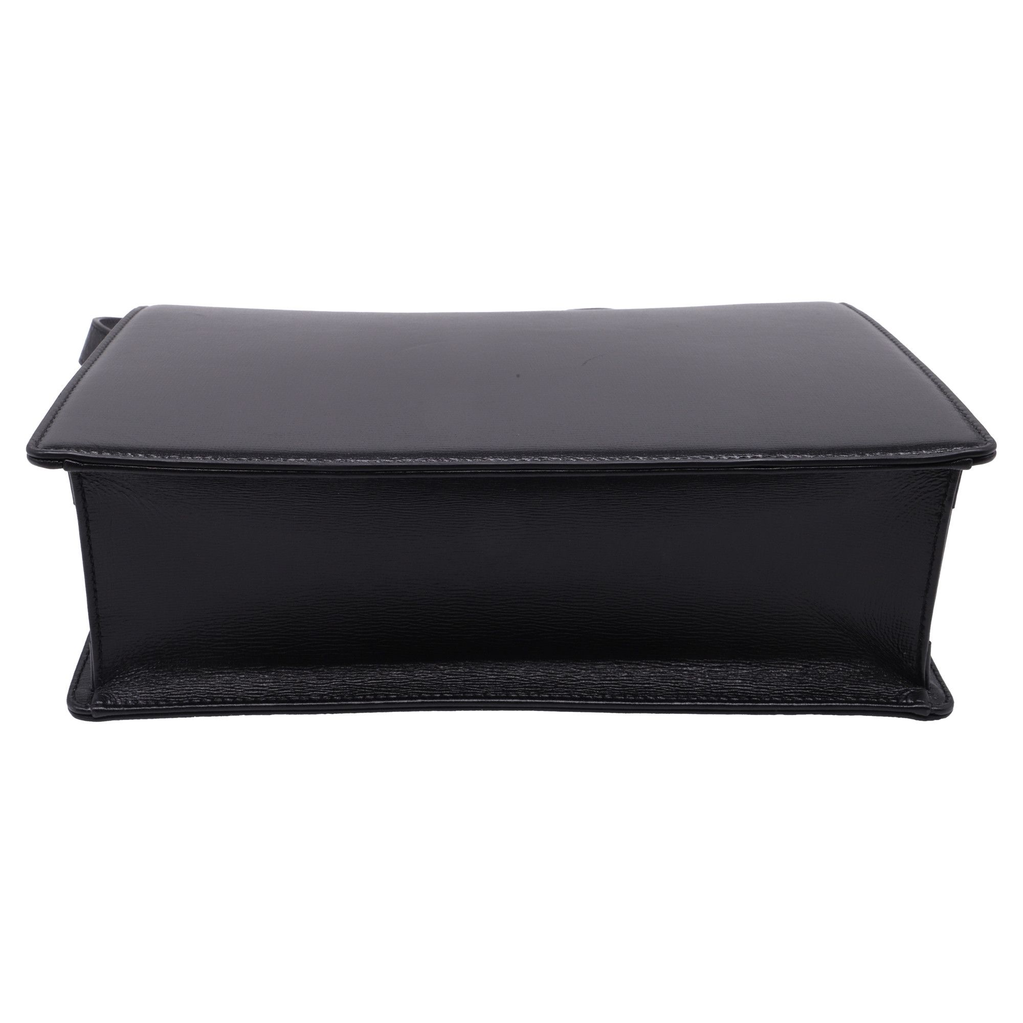 Gucci Gucci Medium GG Ring Shoulder Bag in Black Leather Size ONE SIZE - 5 Thumbnail