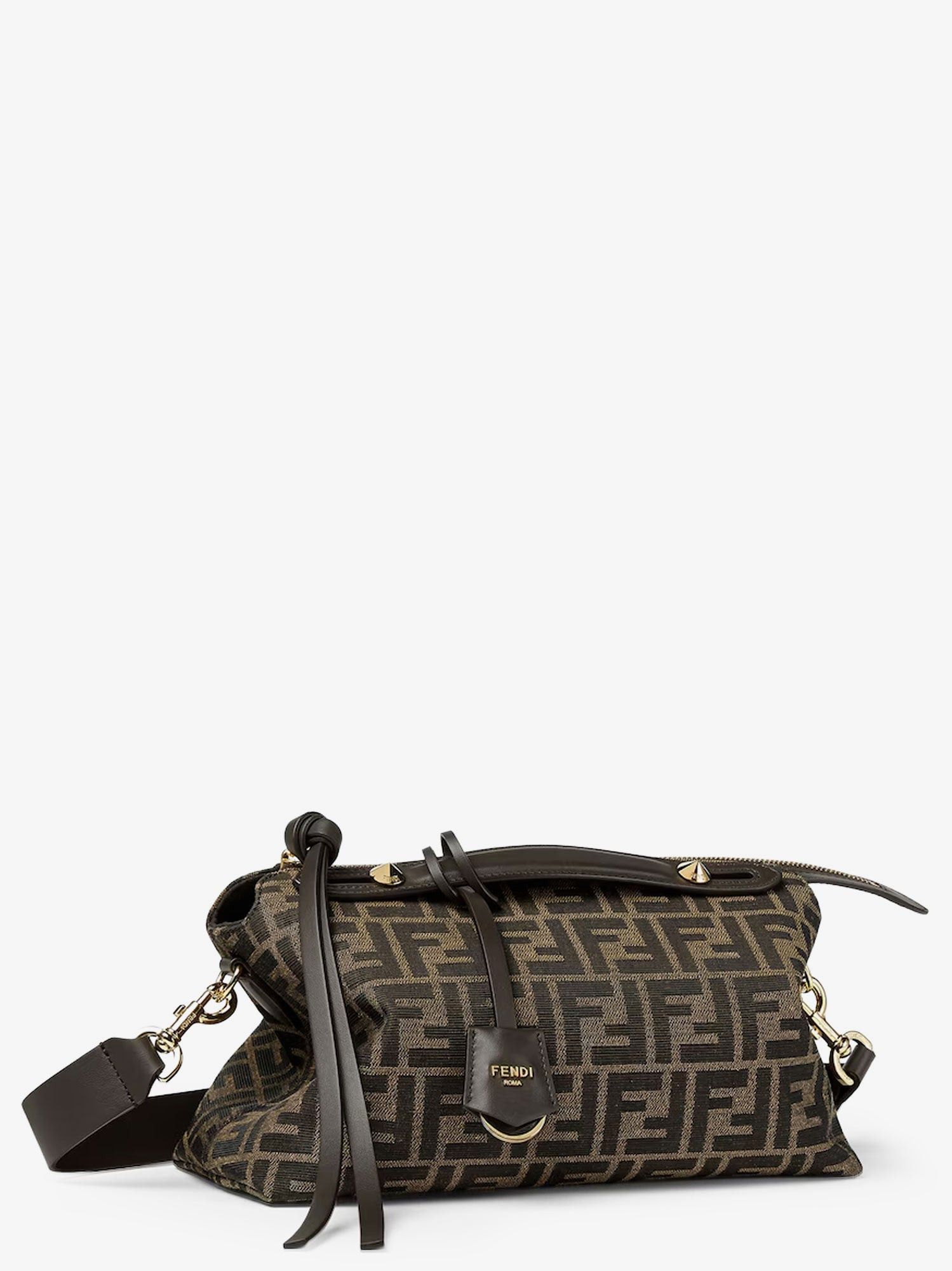 Fendi By The Way Soft Medium Ff Jacquard Fabric Crossbody Bag Size ONE SIZE - 4 Thumbnail