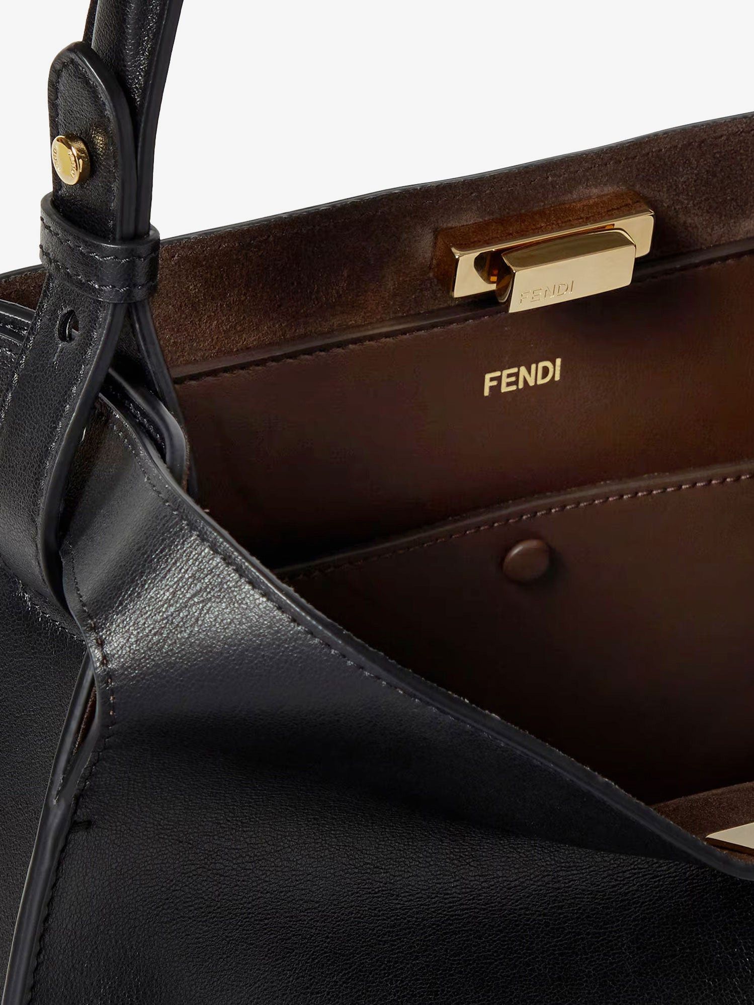 Fendi Way Medium Leather Shoulder Bag Size ONE SIZE - 4 Thumbnail