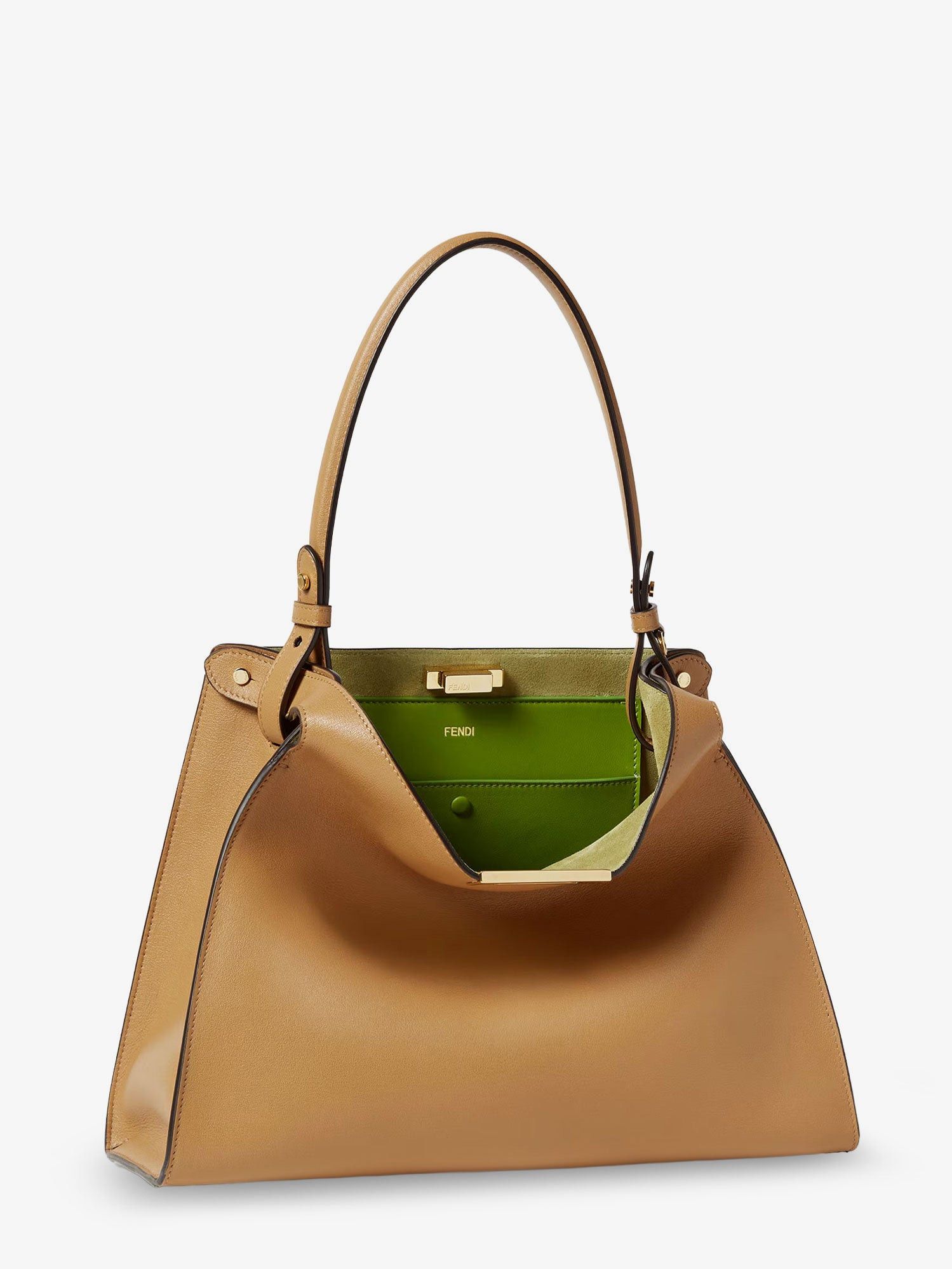 Fendi Fend Way Medium Leather Shoulder Bag With Contrasting Lining Size ONE SIZE - 3 Thumbnail
