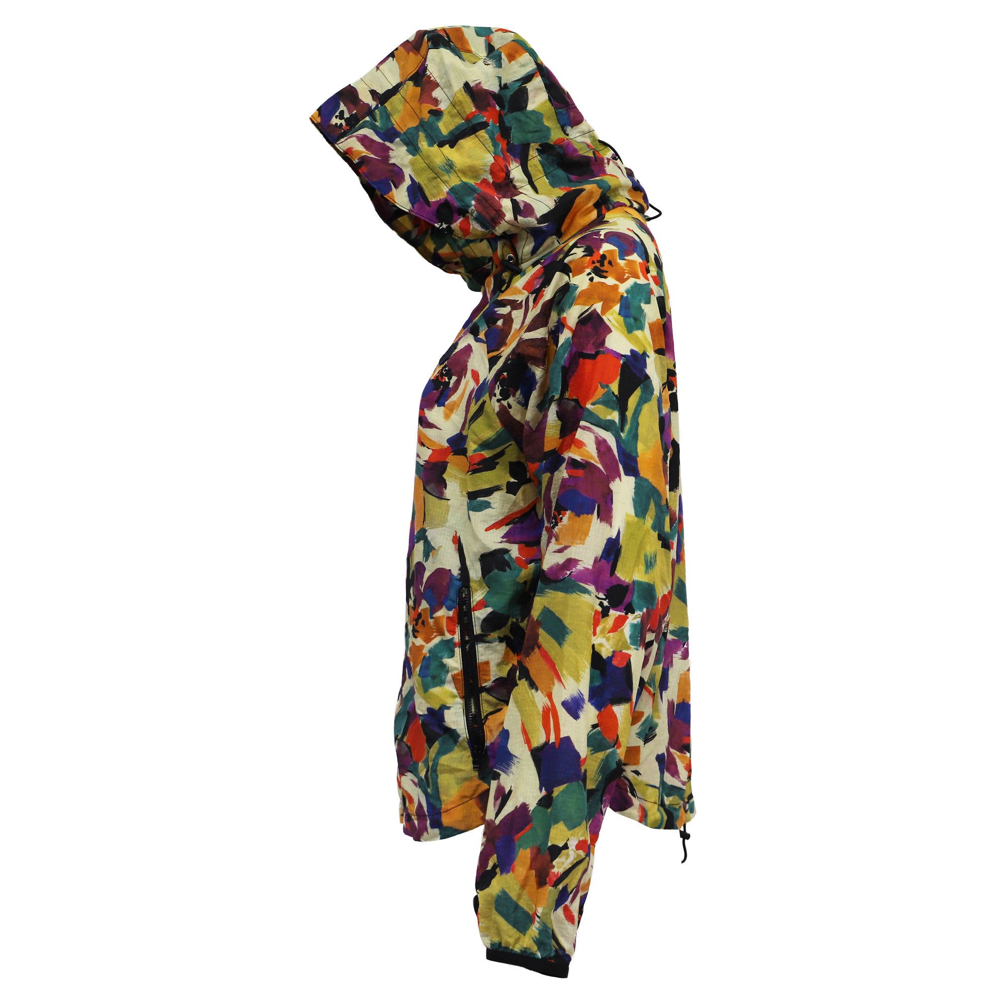Kenzo Kenzo Abstract Print Windbreaker Jacket In Multicolor Nylon Size S / US 4 / IT 40 - 4 Thumbnail