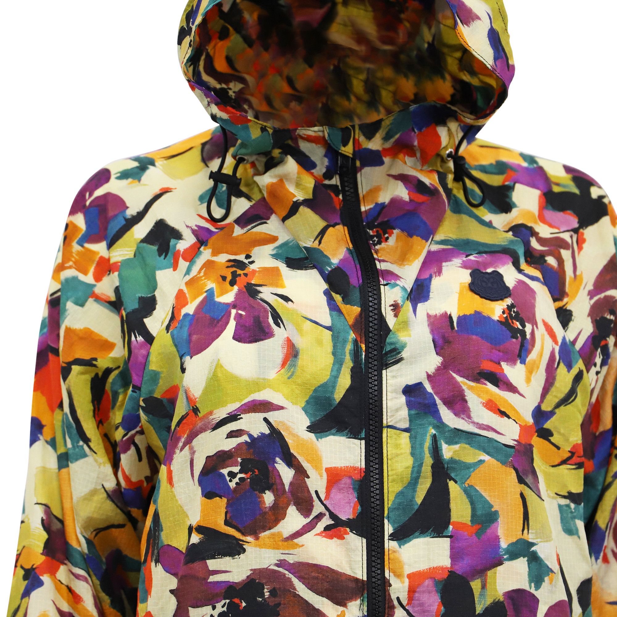 Kenzo Kenzo Abstract Print Windbreaker Jacket In Multicolor Nylon Size S / US 4 / IT 40 - 3 Thumbnail