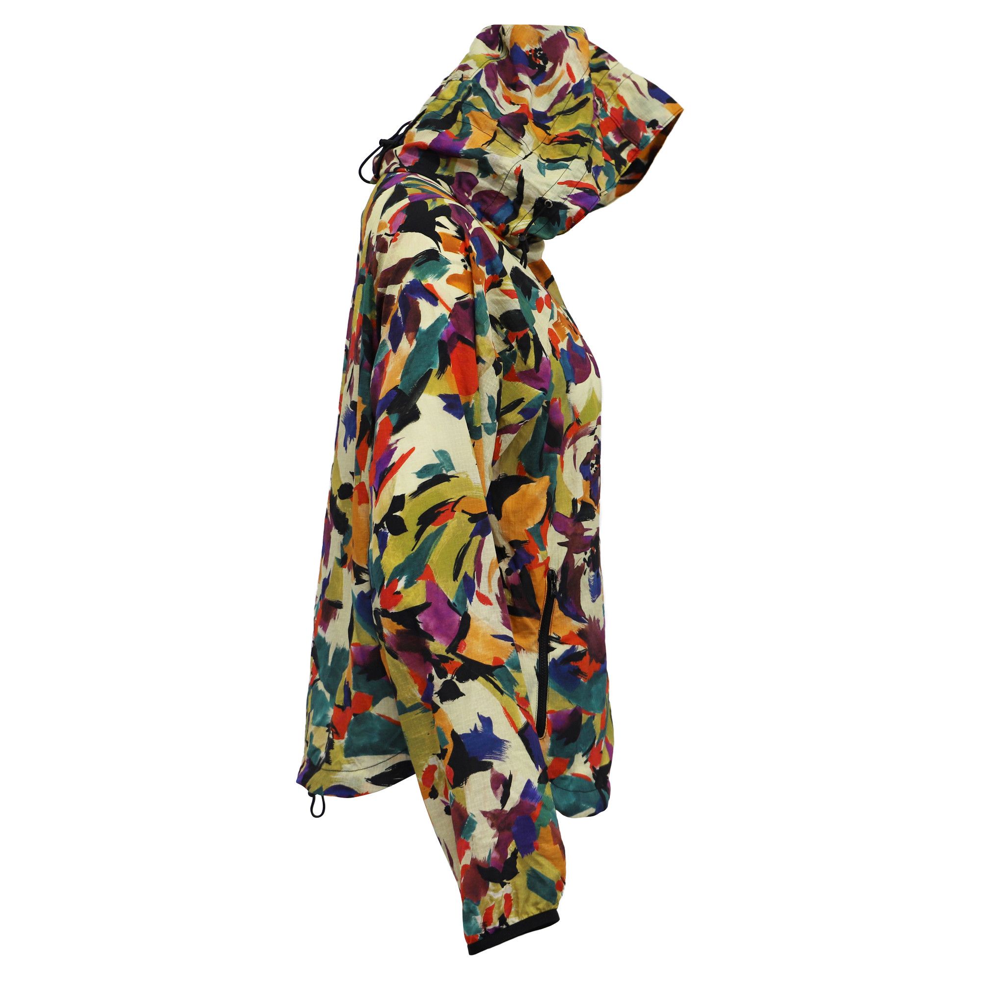 Kenzo Kenzo Abstract Print Windbreaker Jacket In Multicolor Nylon Size S / US 4 / IT 40 - 2 Thumbnail