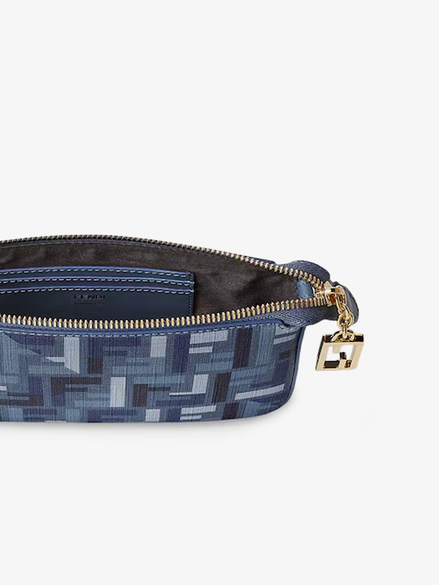 Fendi Pouch Baguette Ff Jacquard Fabric Shoulder Bag Size ONE SIZE - 5 Thumbnail