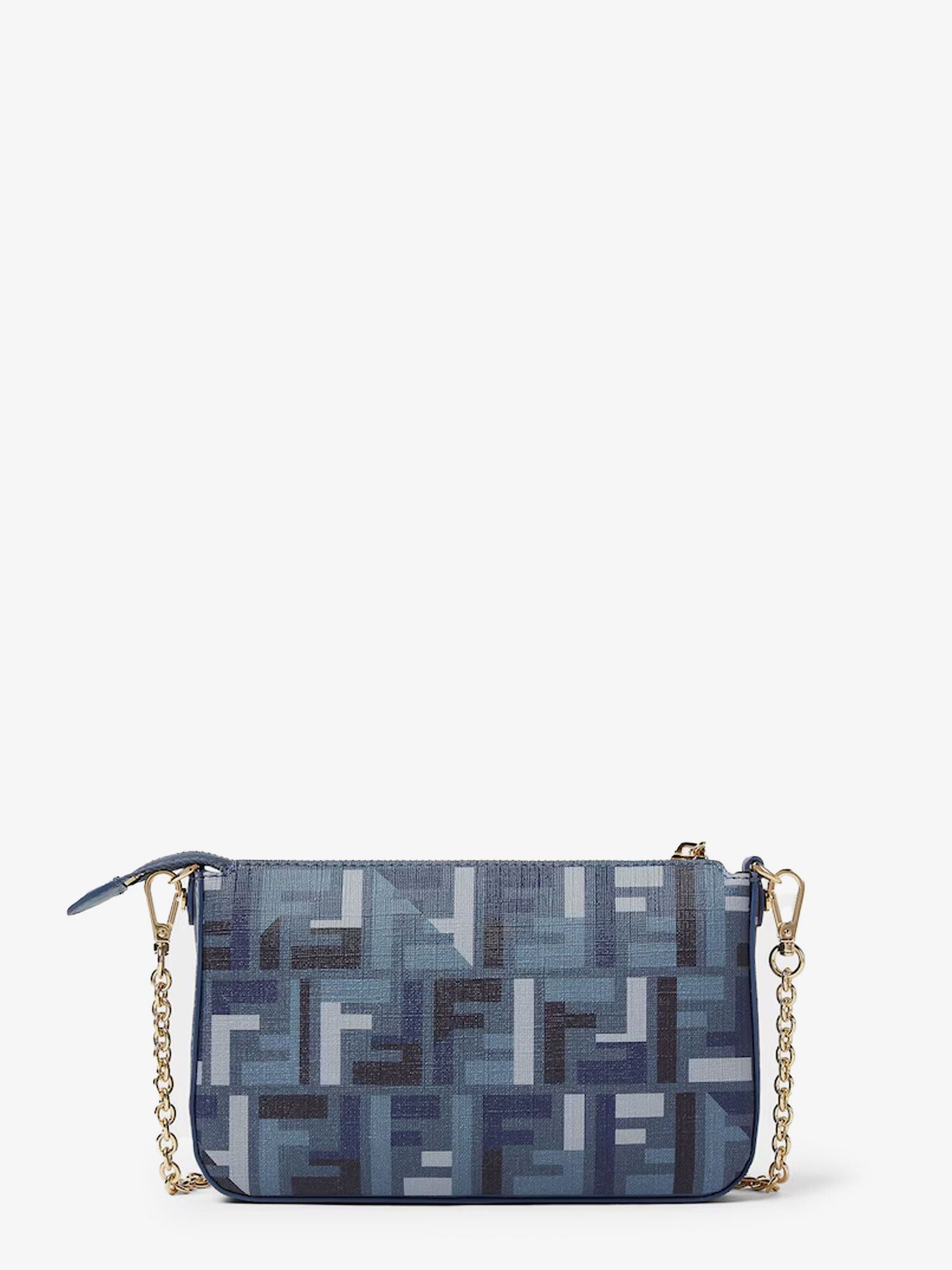 Fendi Pouch Baguette Ff Jacquard Fabric Shoulder Bag Size ONE SIZE - 2 Thumbnail