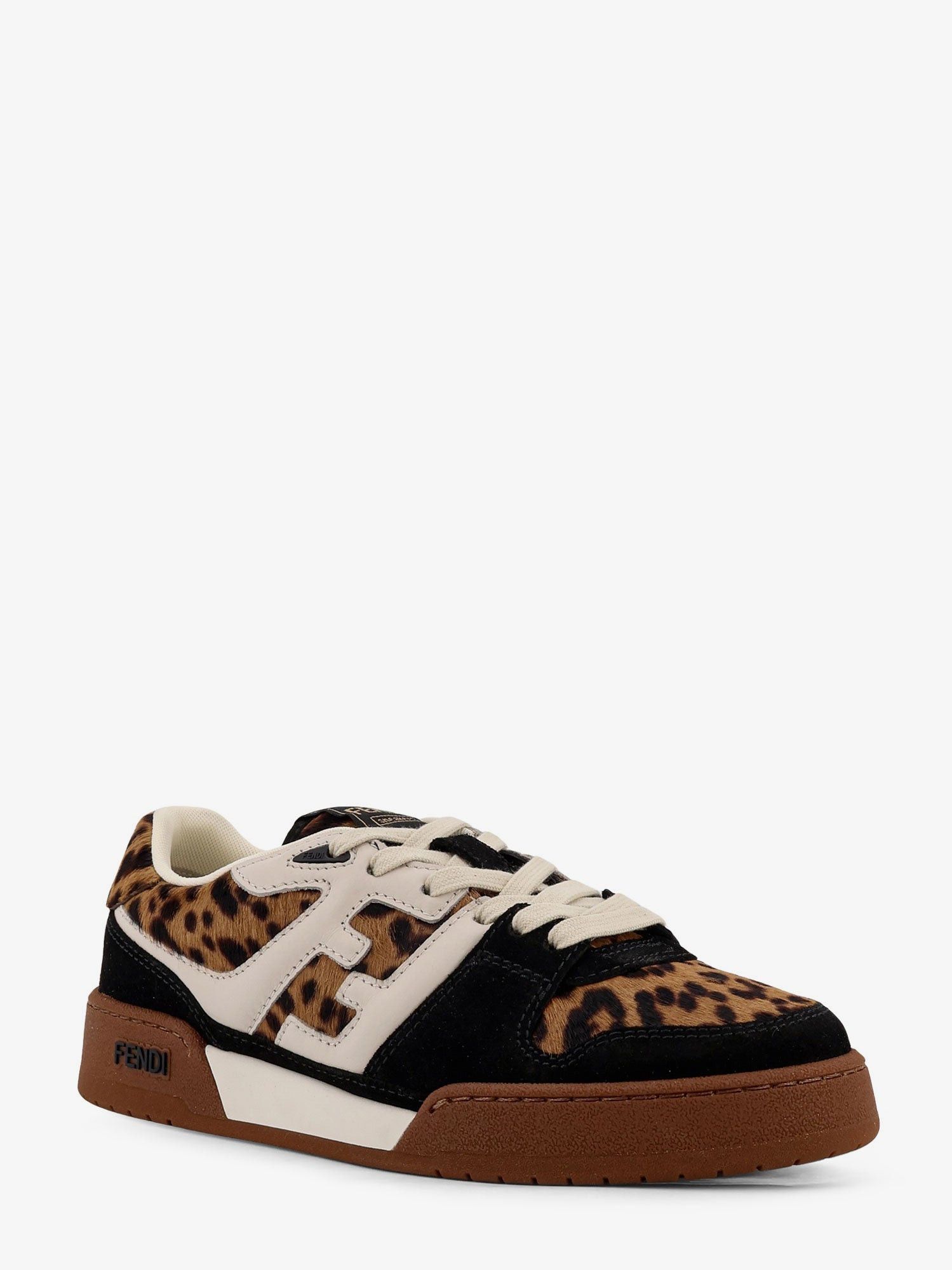 Fendi Fendi Match Suede And Pony Skin Low-Top Sneakers Size US 7.5 / IT 37.5 - 2 Thumbnail
