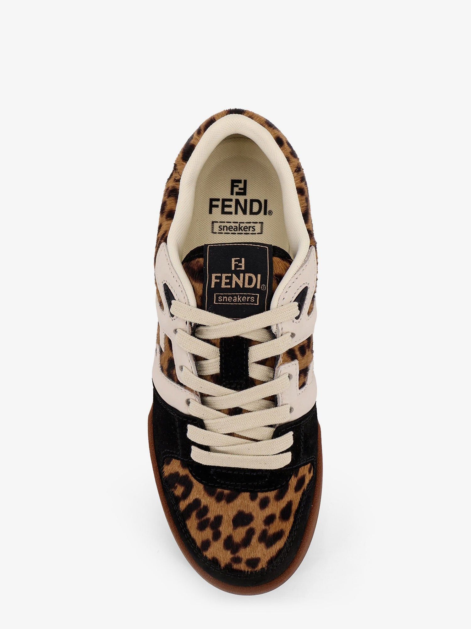 Fendi Fendi Match Suede And Pony Skin Low-Top Sneakers Size US 7.5 / IT 37.5 - 5 Thumbnail