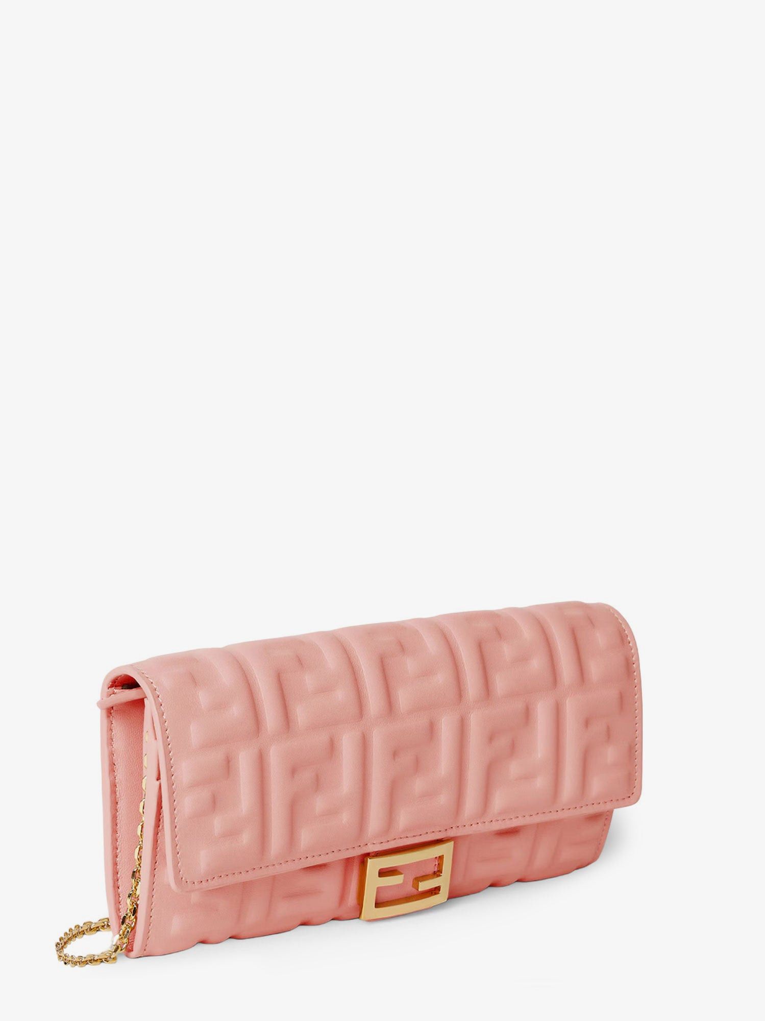 Fendi Continental With Chain Baguette Leather Crossbody Bag Size ONE SIZE - 3 Thumbnail