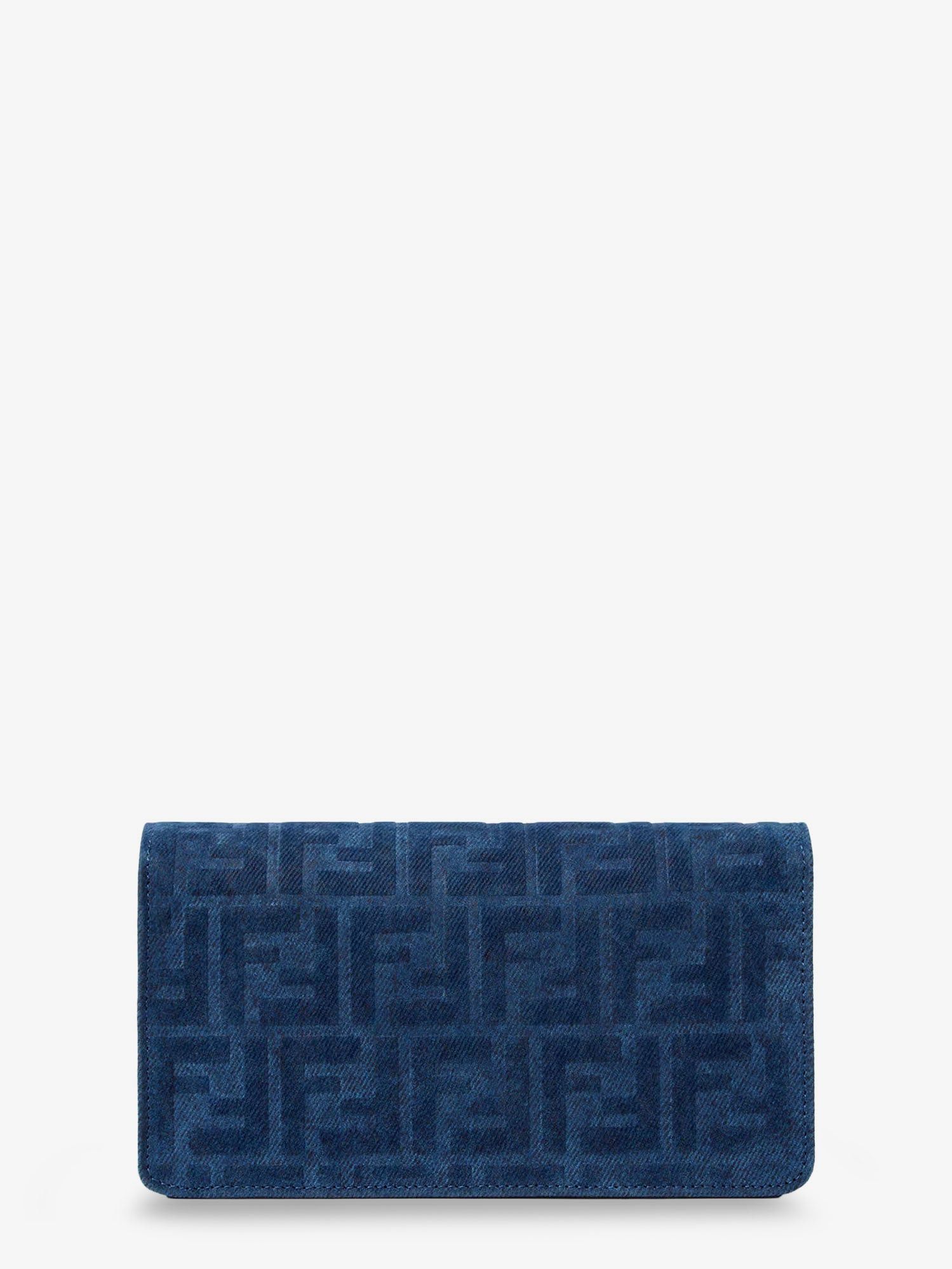 Fendi Wallet On Chain Baguette Shoulder Bag In Denim-Effect Ff Corduroy Size ONE SIZE - 2 Thumbnail