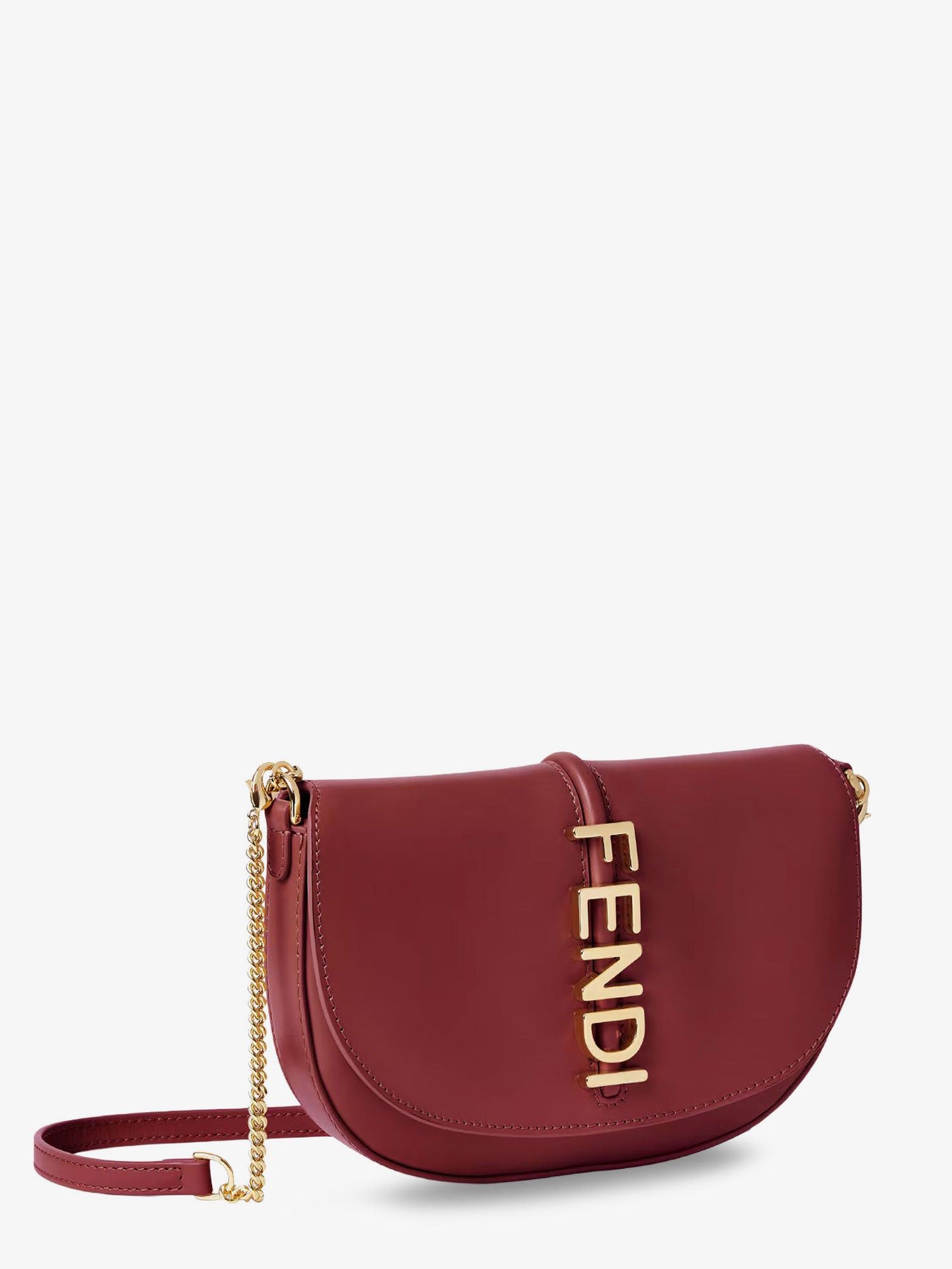 Fendi Wallet On Chain Fendigraphy Leather Crossbody Bag Size ONE SIZE - 3 Thumbnail