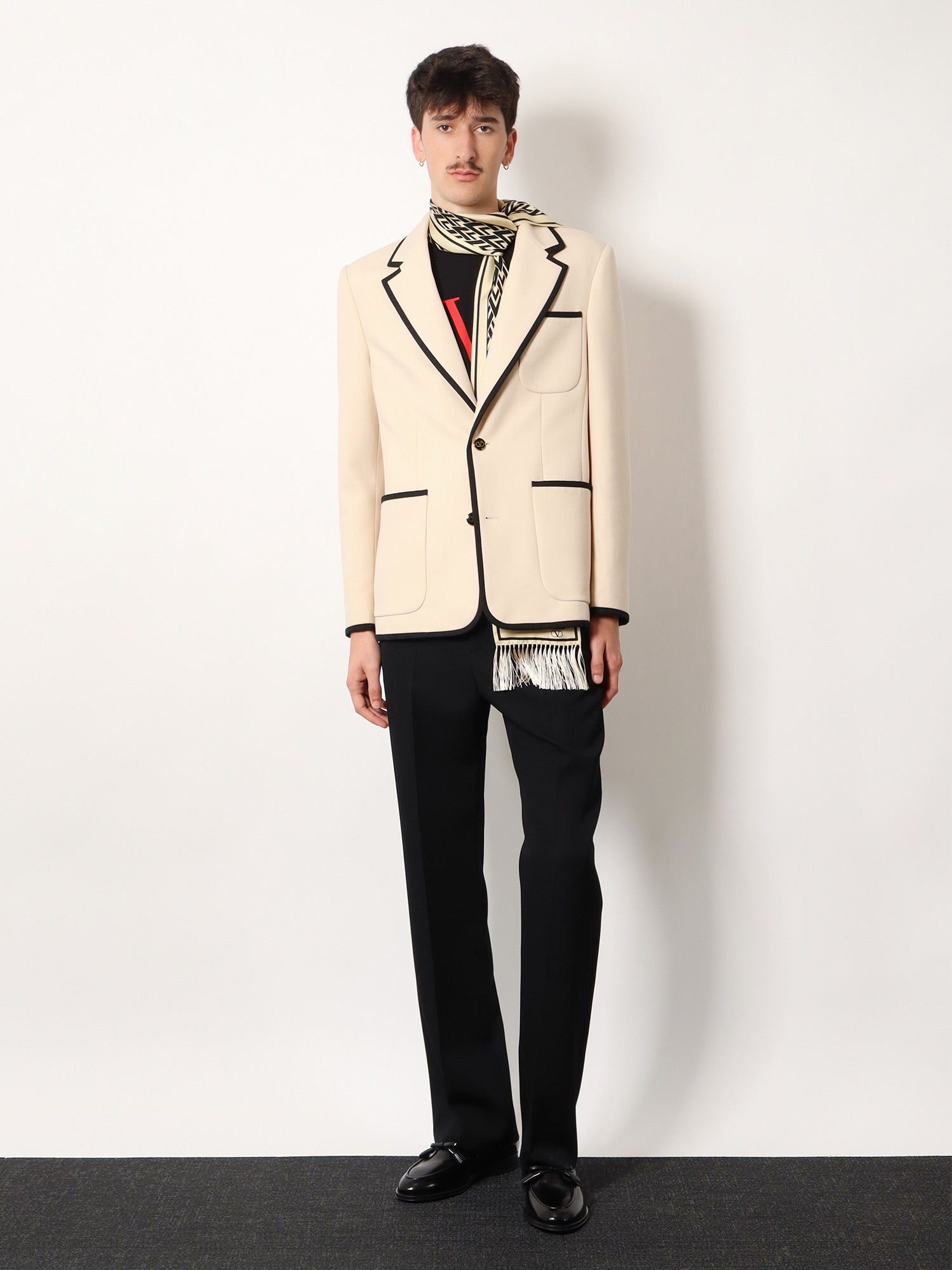 Valentino Single-Breasted Virgin Wool Blazer Size US M / EU 48-50 / 2 - 2 Thumbnail