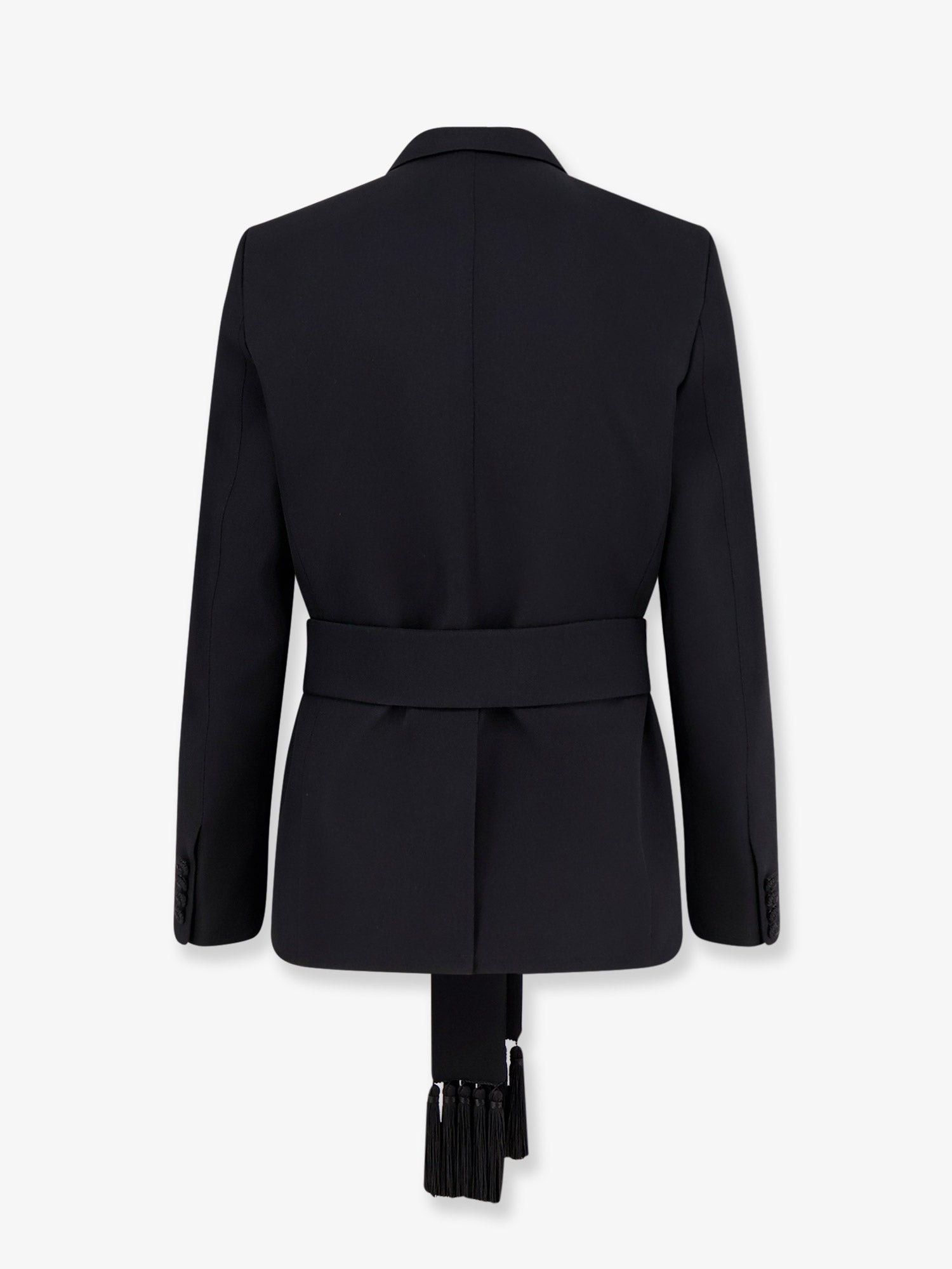 Valentino Virgin Wool Blazer With Belt Size US S / EU 44-46 / 1 - 4 Thumbnail