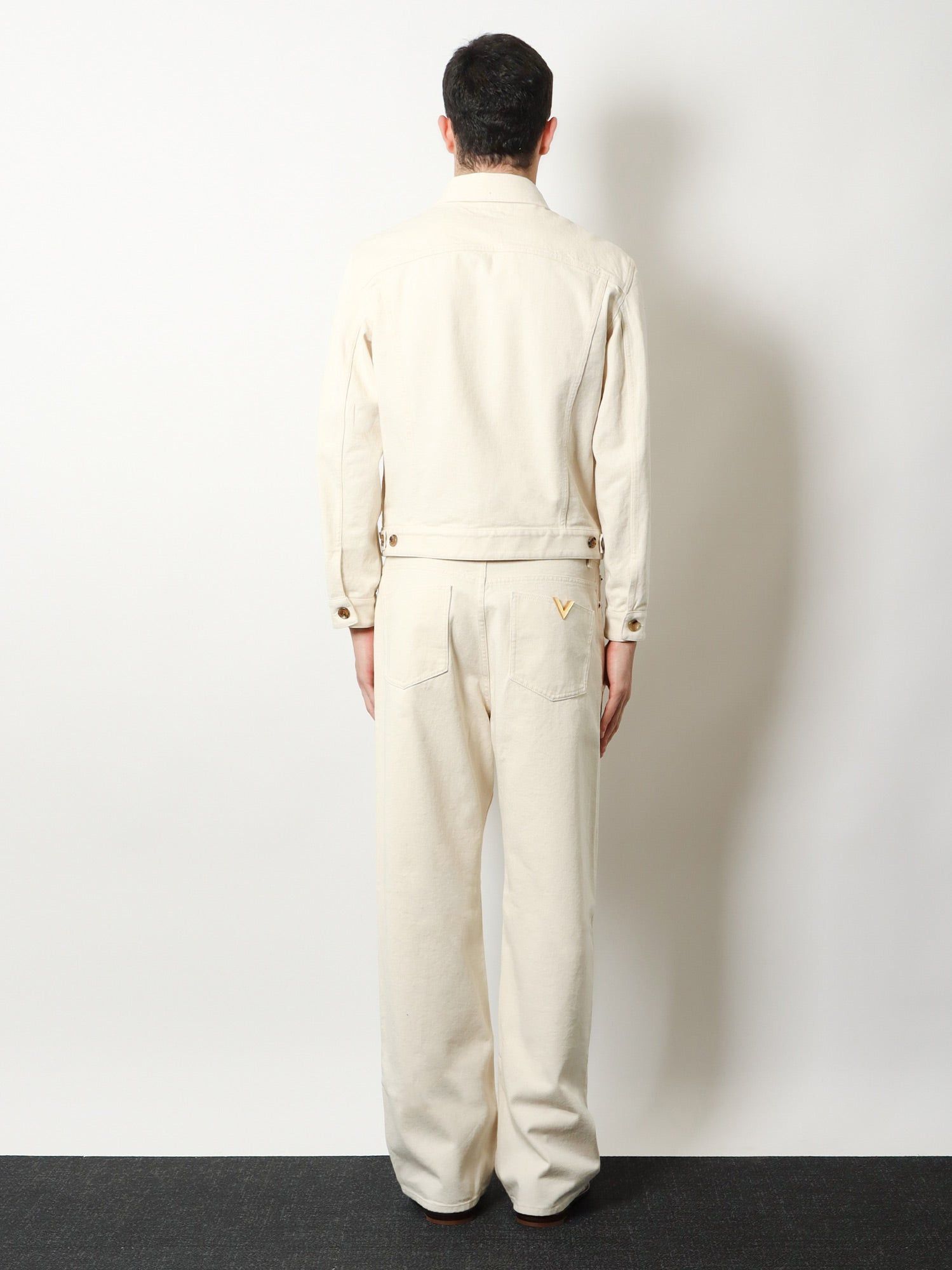 Valentino White Denim Jacket Size US M / EU 48-50 / 2 - 5 Thumbnail