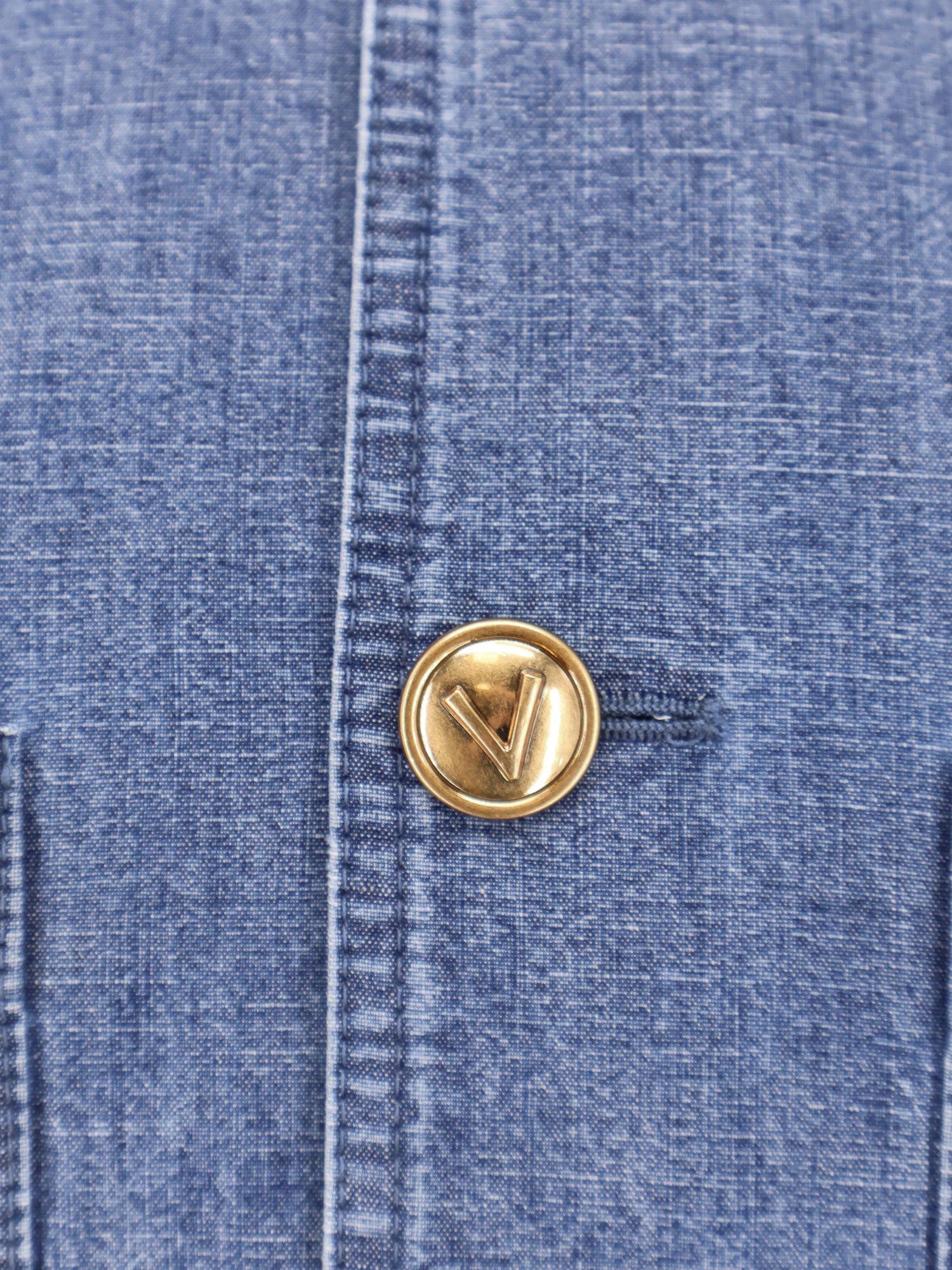 Valentino Valentino Denim Sahariana Jacket Size US L / EU 52-54 / 3 - 5 Thumbnail