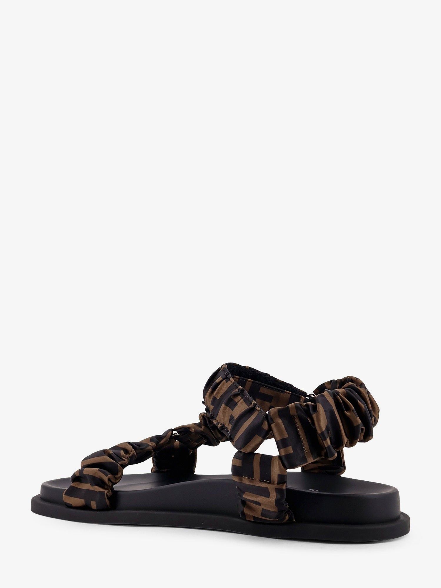 Fendi Feel Sandals In Elastic Satin With Ff Motif Size US 5 / IT 35 - 3 Thumbnail