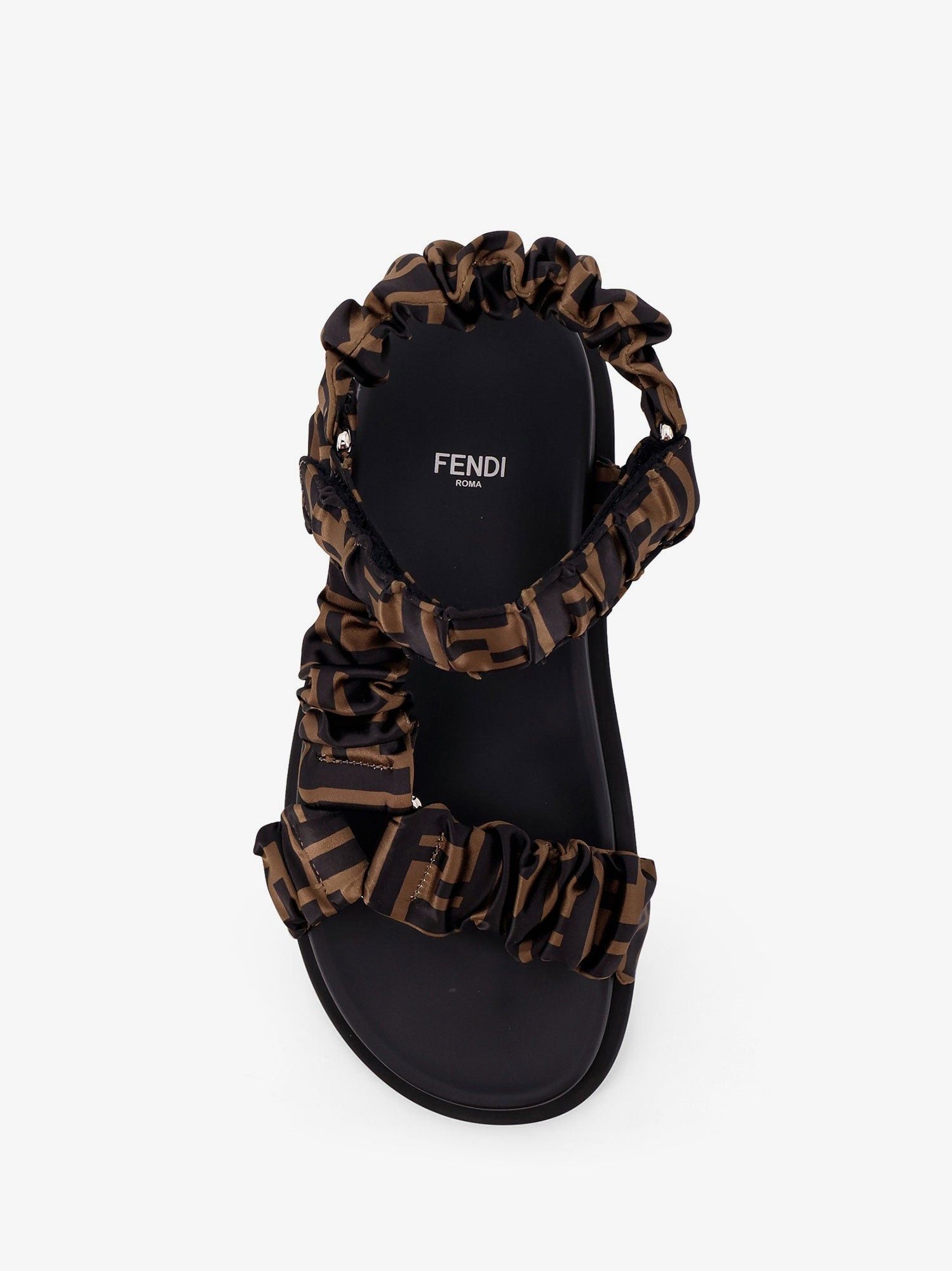 Fendi Feel Sandals In Elastic Satin With Ff Motif Size US 6 / IT 36 - 5 Thumbnail