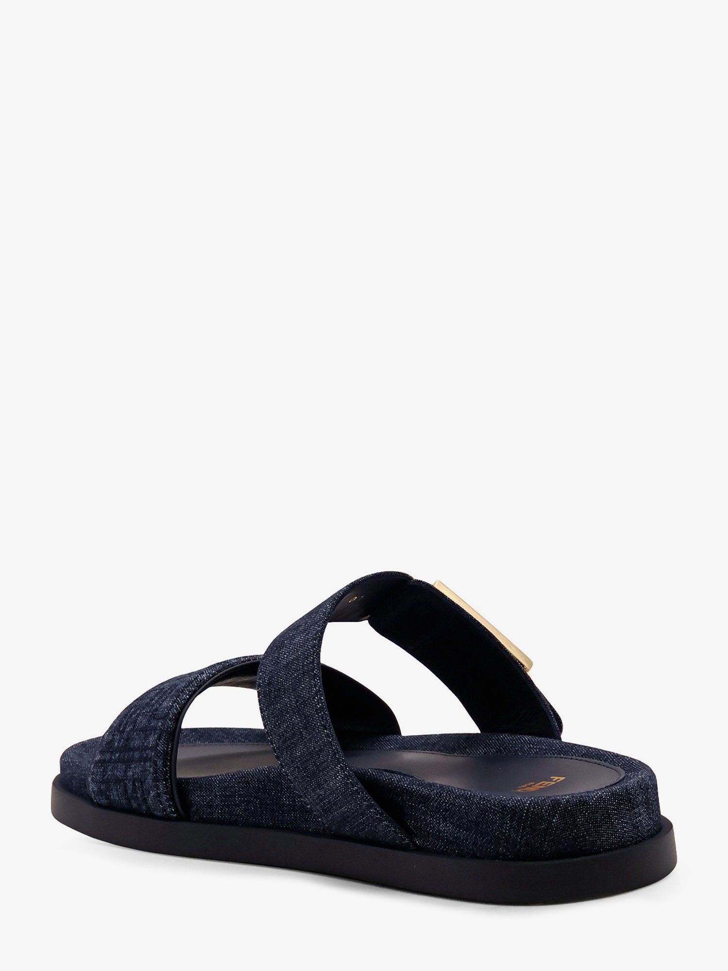 Fendi Feel Denim Sandals Size US 10 / IT 40 - 3 Thumbnail