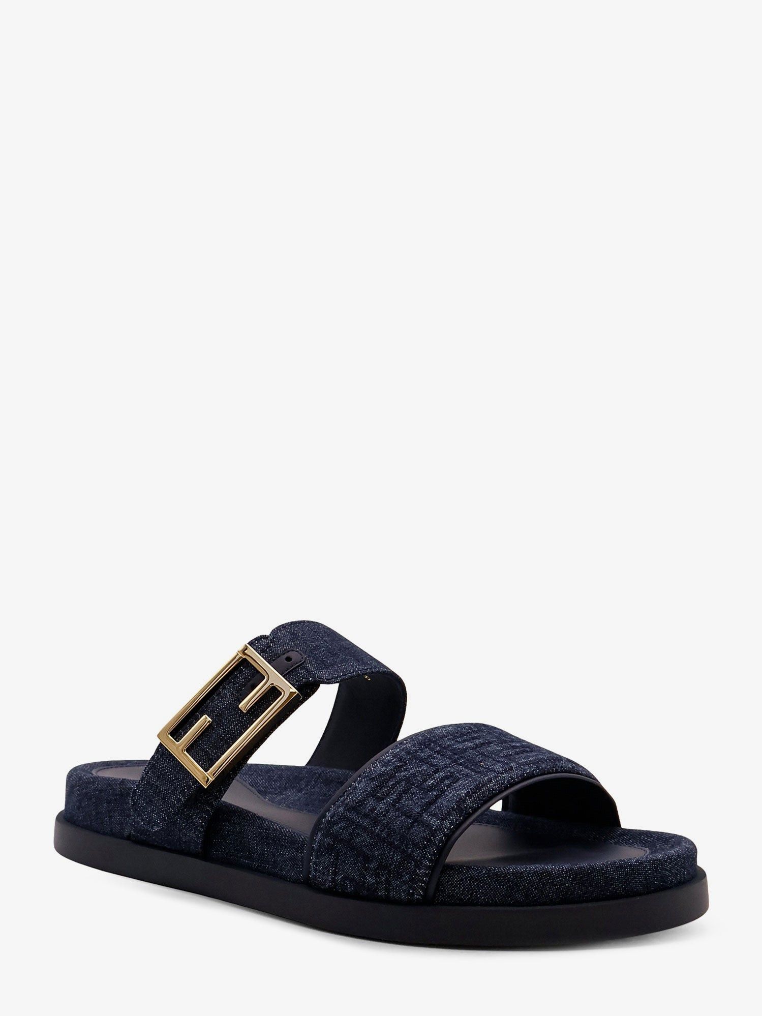 Fendi Feel Denim Sandals Size US 10 / IT 40 - 2 Thumbnail