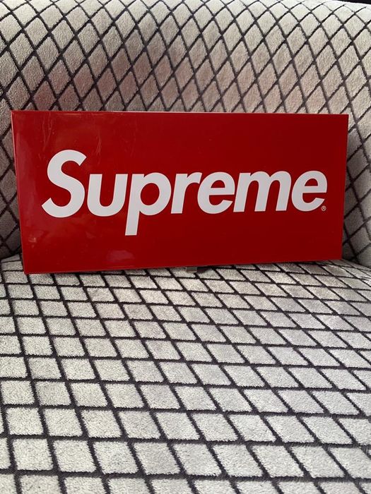 Supreme Supreme Large Metal Storage Box Red logo accessories | Grailed