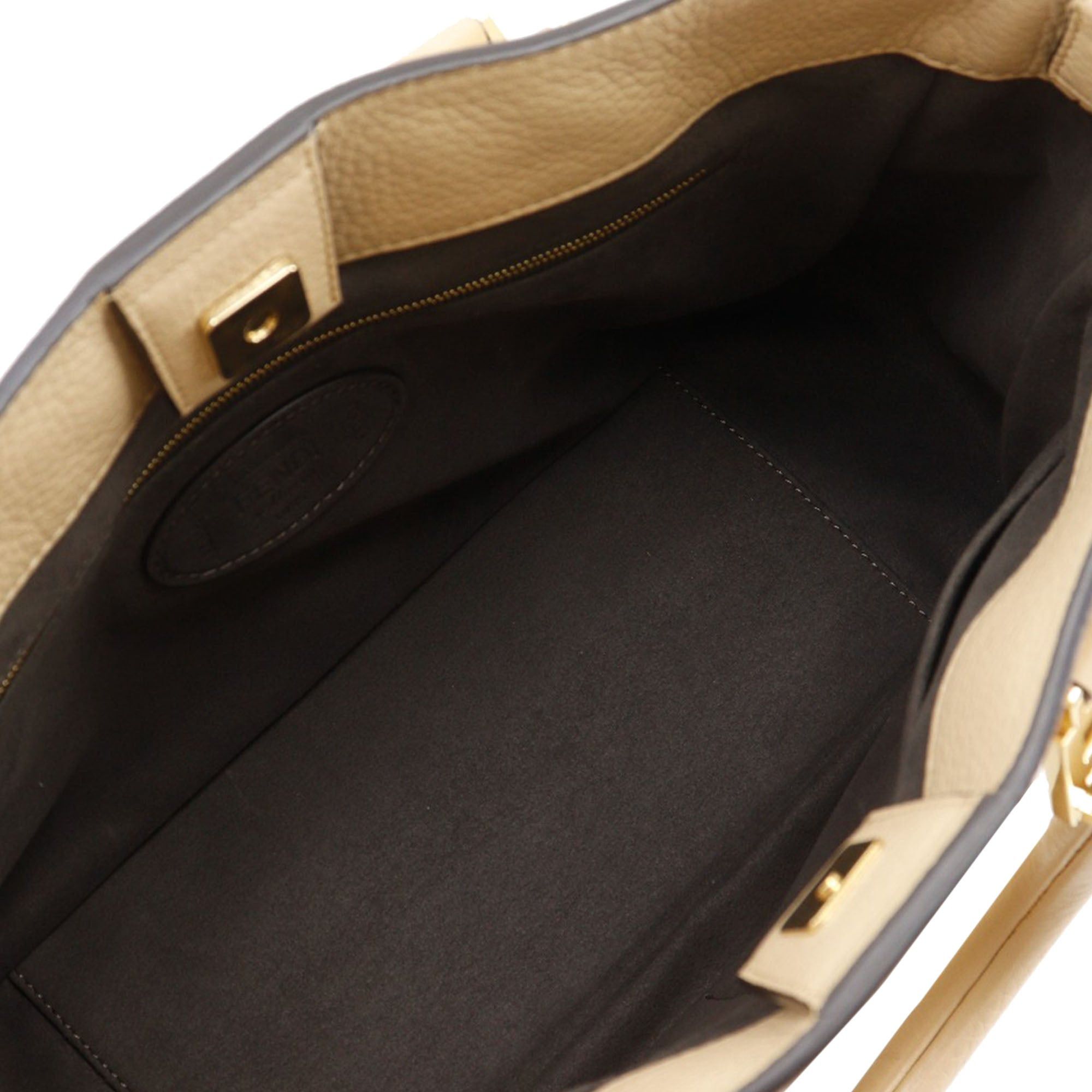 Fendi Small Leather Selleria FF Tote Size ONE SIZE - 5 Thumbnail