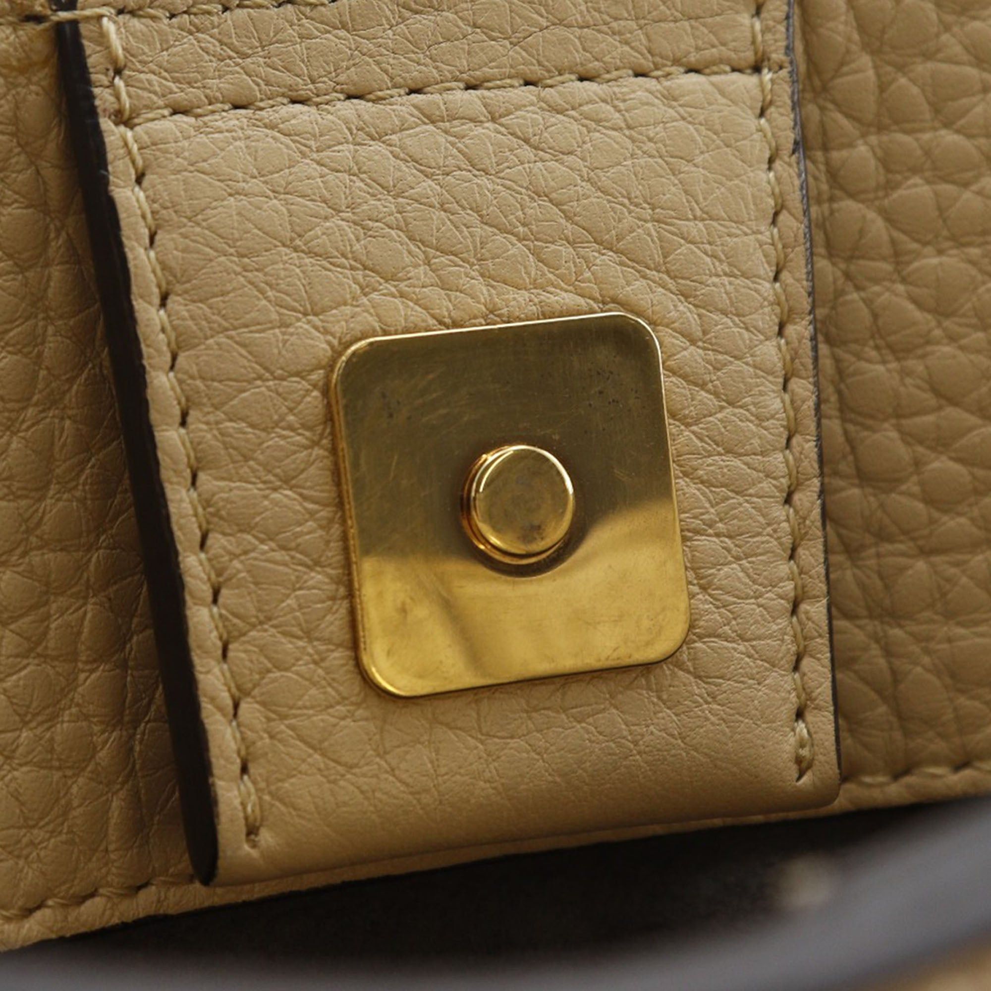 Fendi Small Leather Selleria FF Tote Size ONE SIZE - 10 Thumbnail