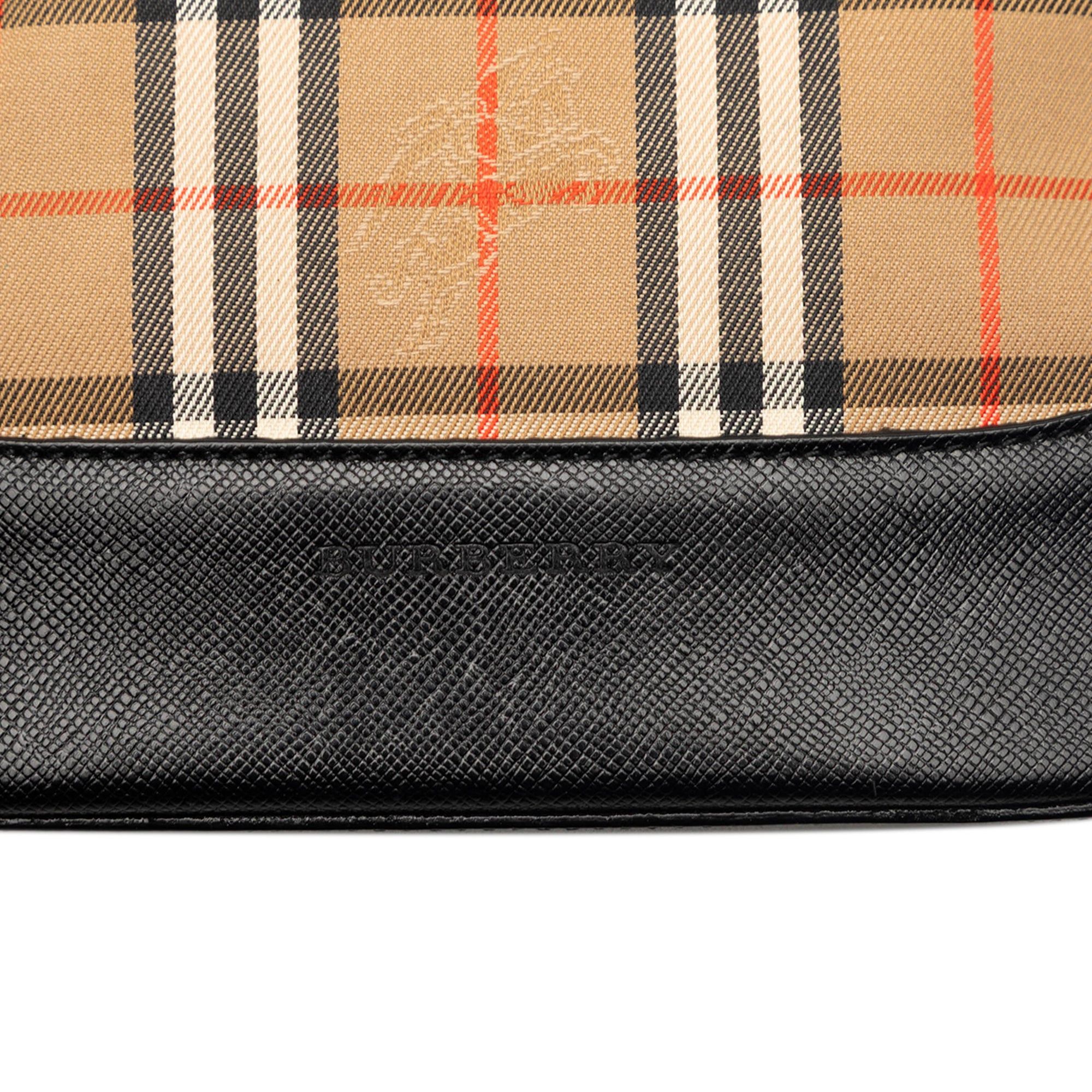 Burberry Haymarket Check Canvas Handbag Size ONE SIZE - 5 Thumbnail
