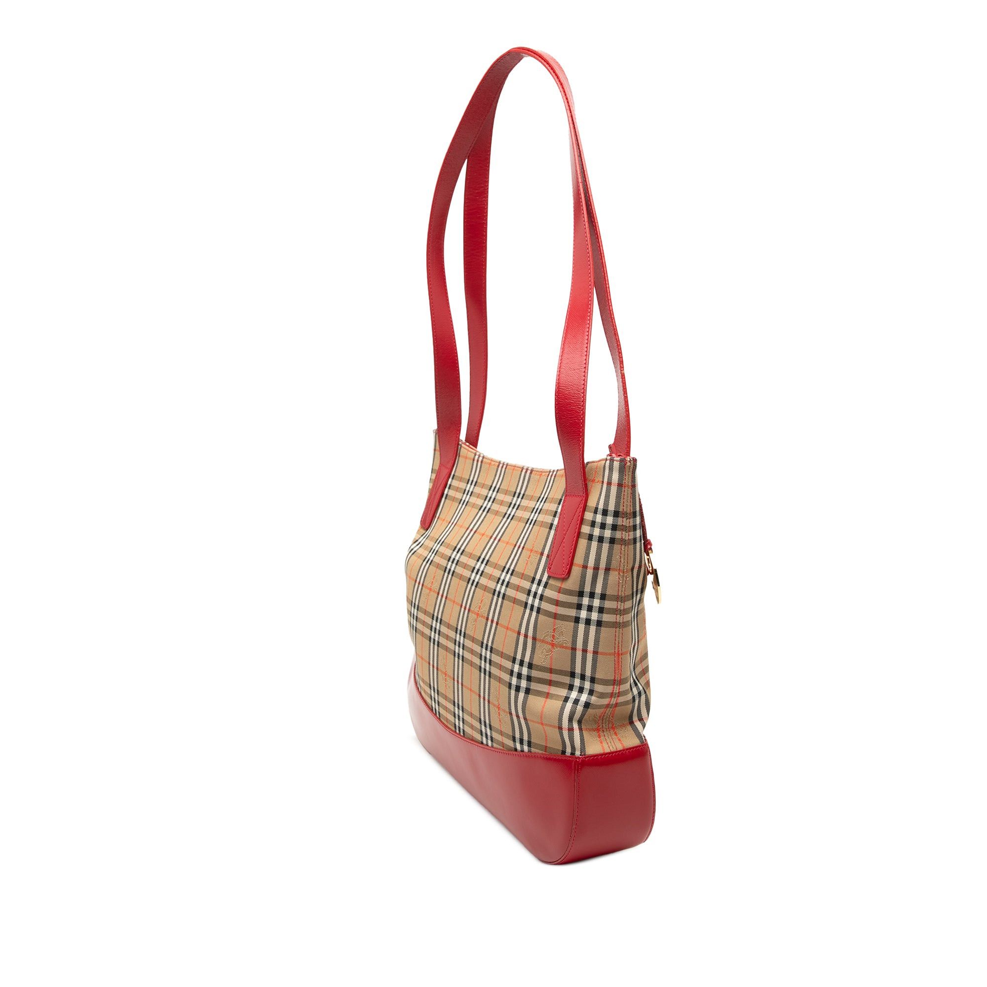 Burberry Haymarket Check Canvas Tote Size ONE SIZE - 2 Thumbnail