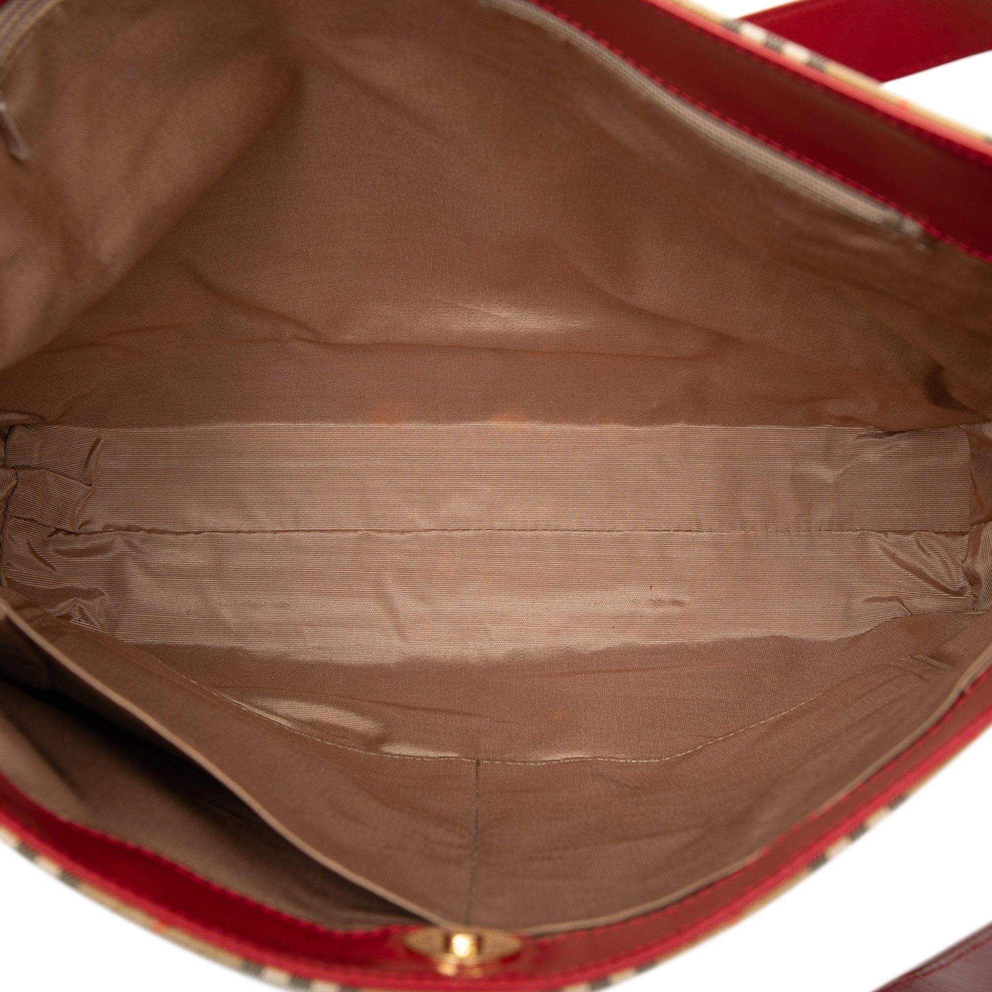 Burberry Haymarket Check Canvas Tote Size ONE SIZE - 4 Thumbnail