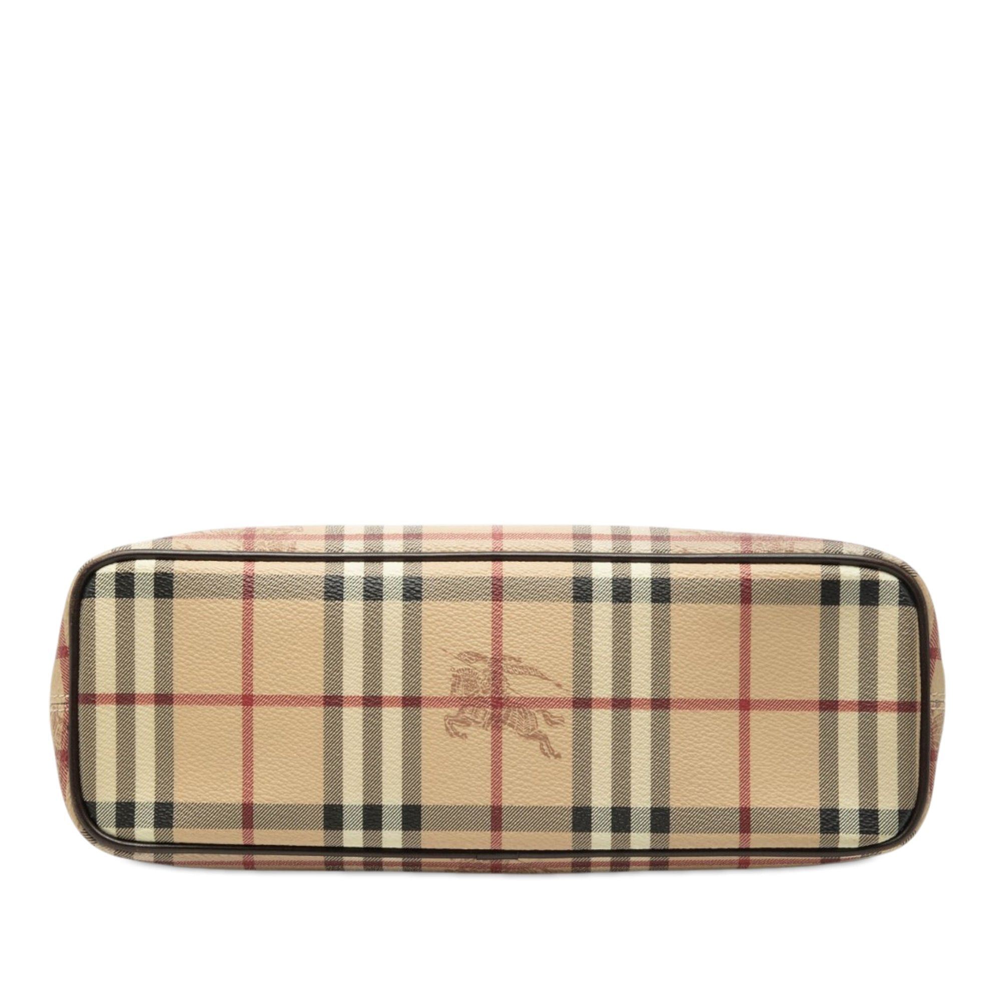 Burberry Haymarket Check Coated Canvas Tote Size ONE SIZE - 3 Thumbnail