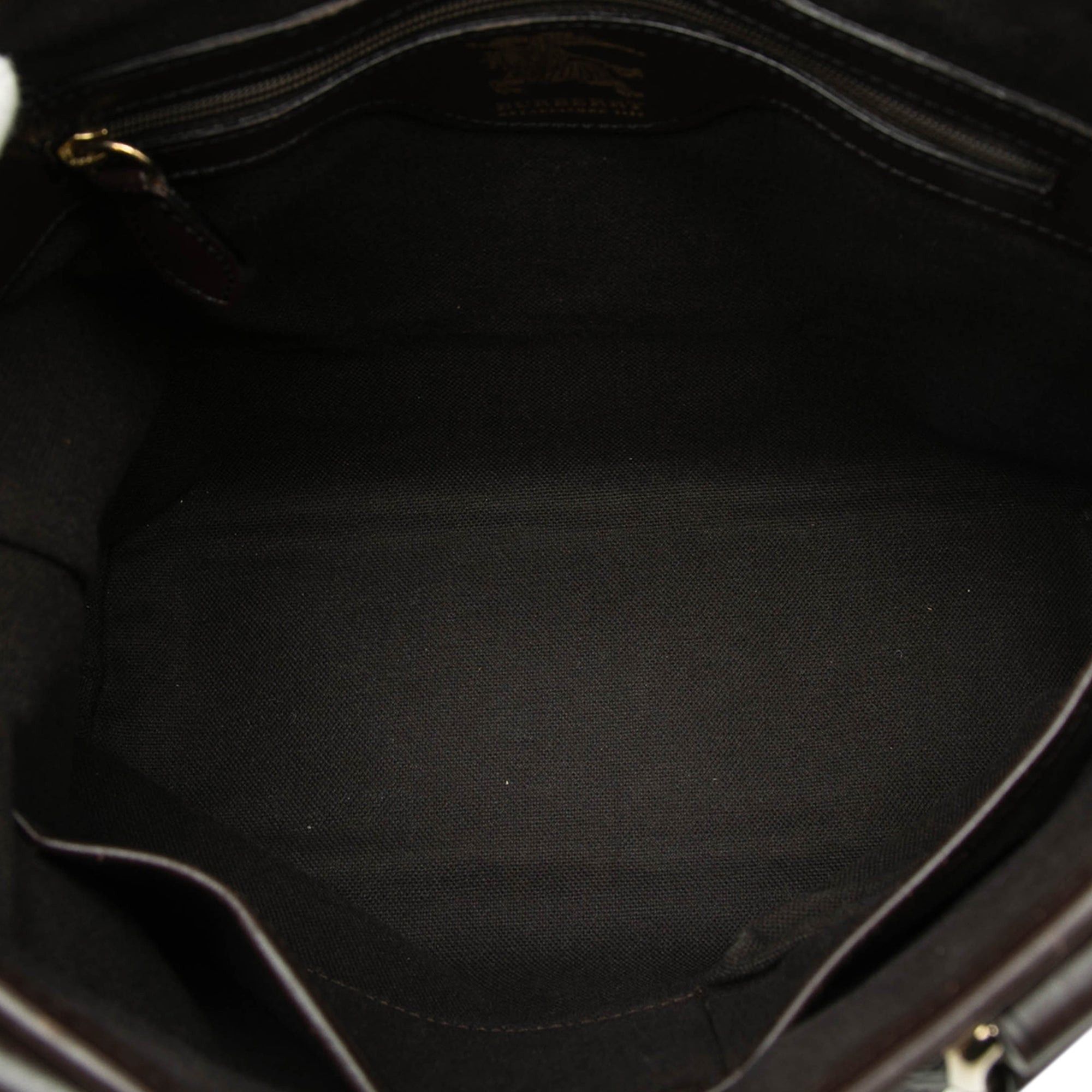 Burberry Haymarket Check Coated Canvas Tote Size ONE SIZE - 4 Thumbnail