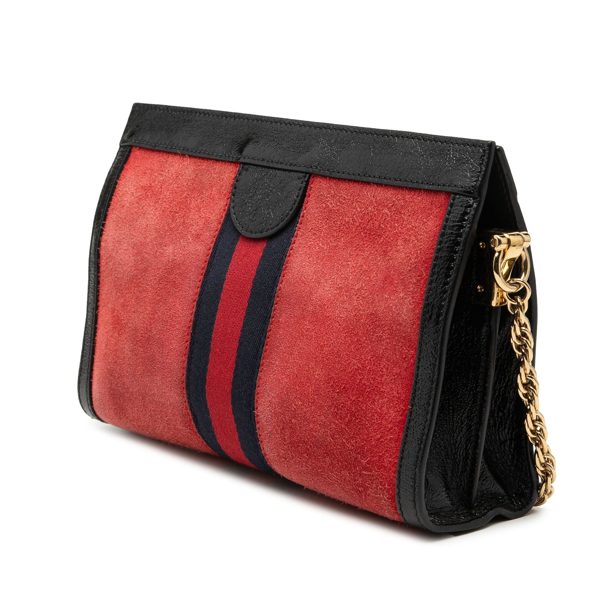 Gucci Small Suede Web Ophidia Chain Crossbody Size ONE SIZE - 2 Thumbnail