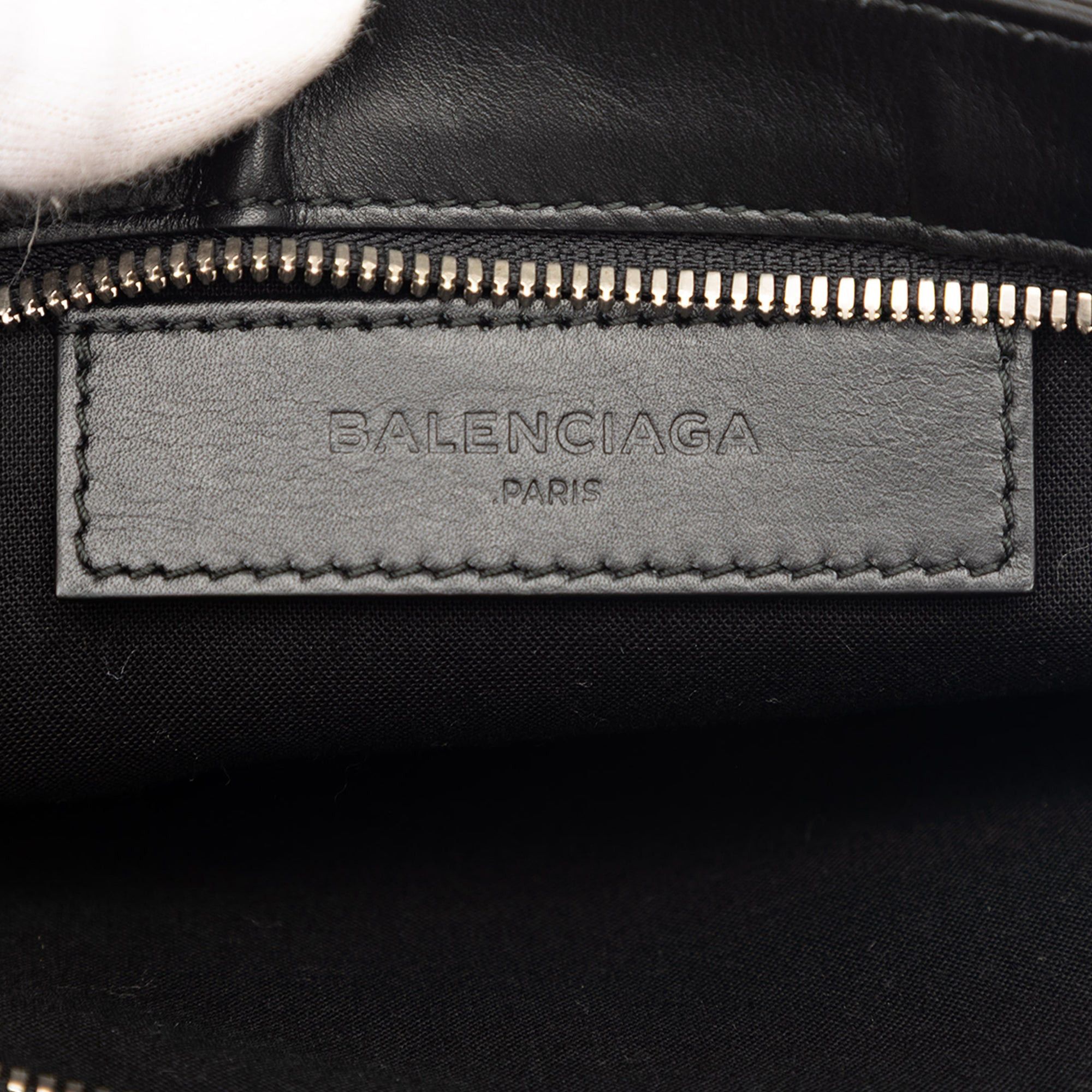 Balenciaga Canvas Navy Clutch Size ONE SIZE - 5 Thumbnail