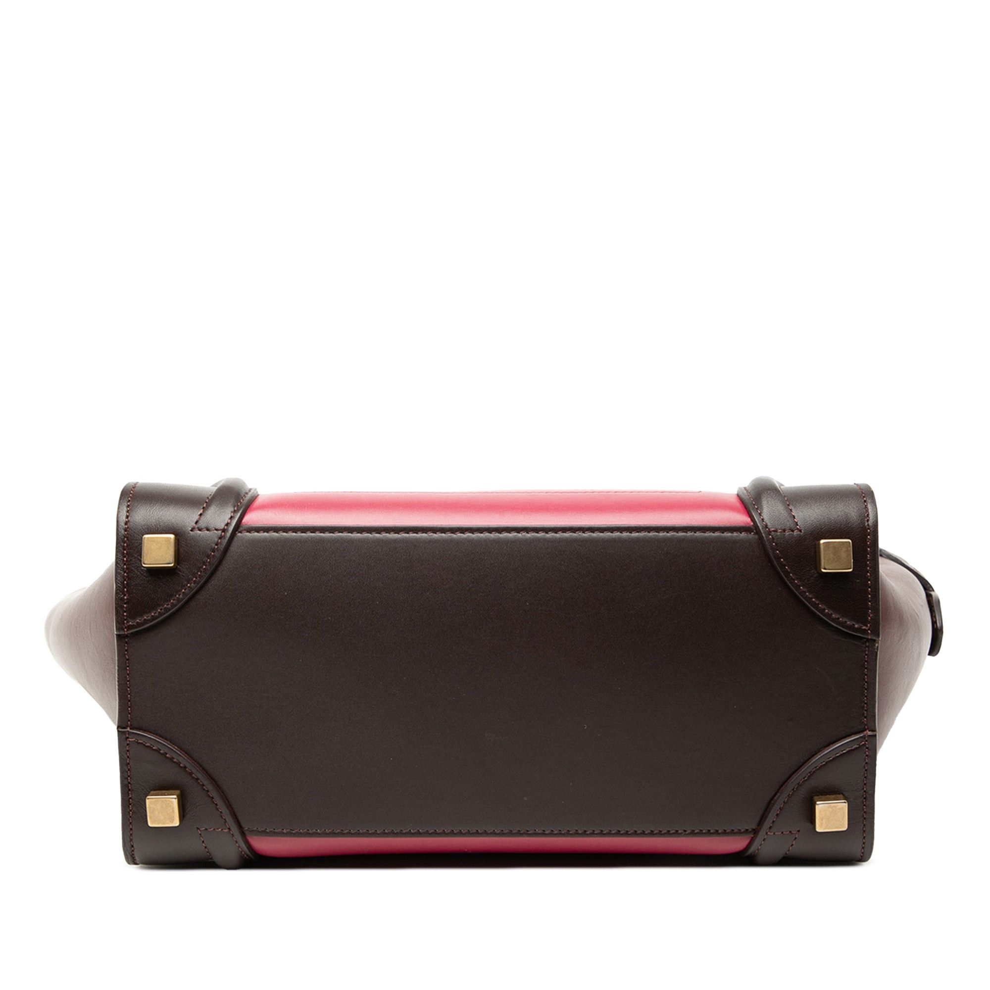 Celine Micro Tricolor Leather Luggage Tote Size ONE SIZE - 3 Thumbnail
