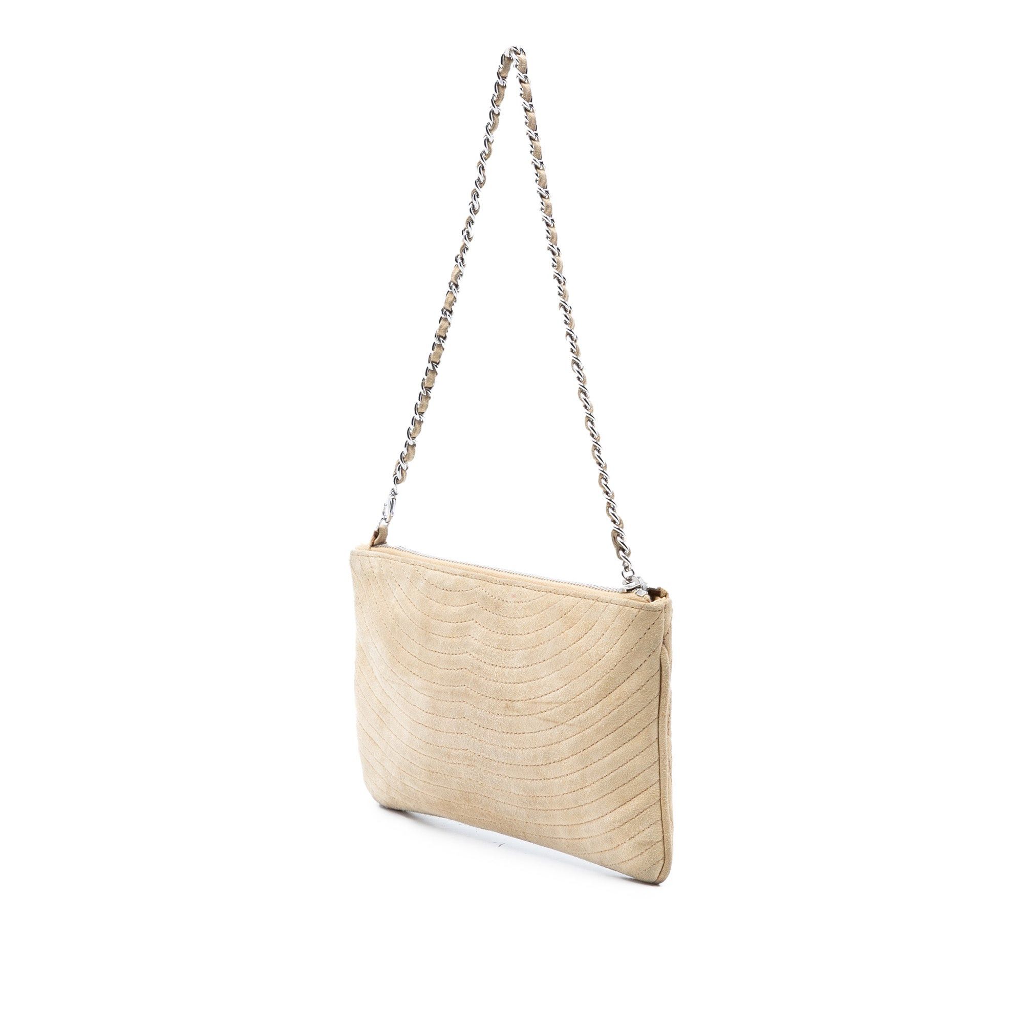 Chanel CC Quilted Suede Pochette Size ONE SIZE - 2 Thumbnail