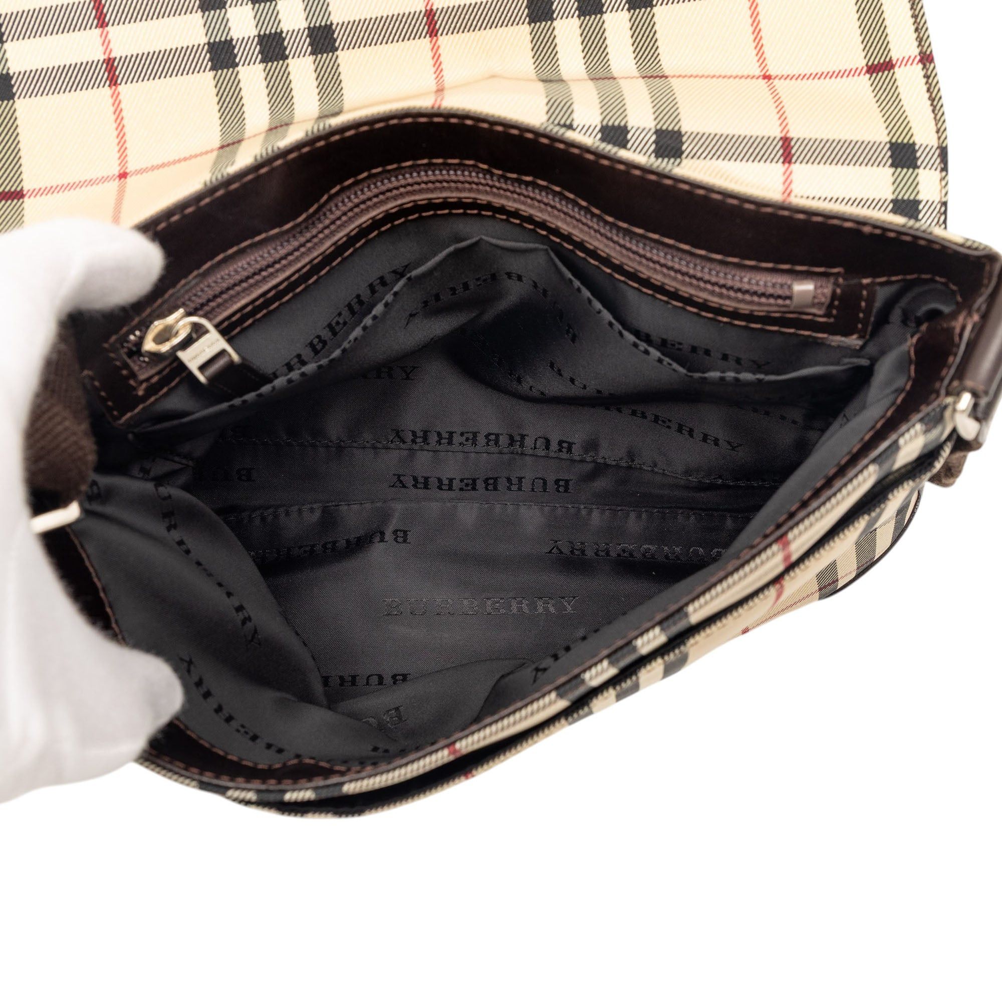 Burberry House Check Canvas Flap Crossbody Size ONE SIZE - 4 Thumbnail