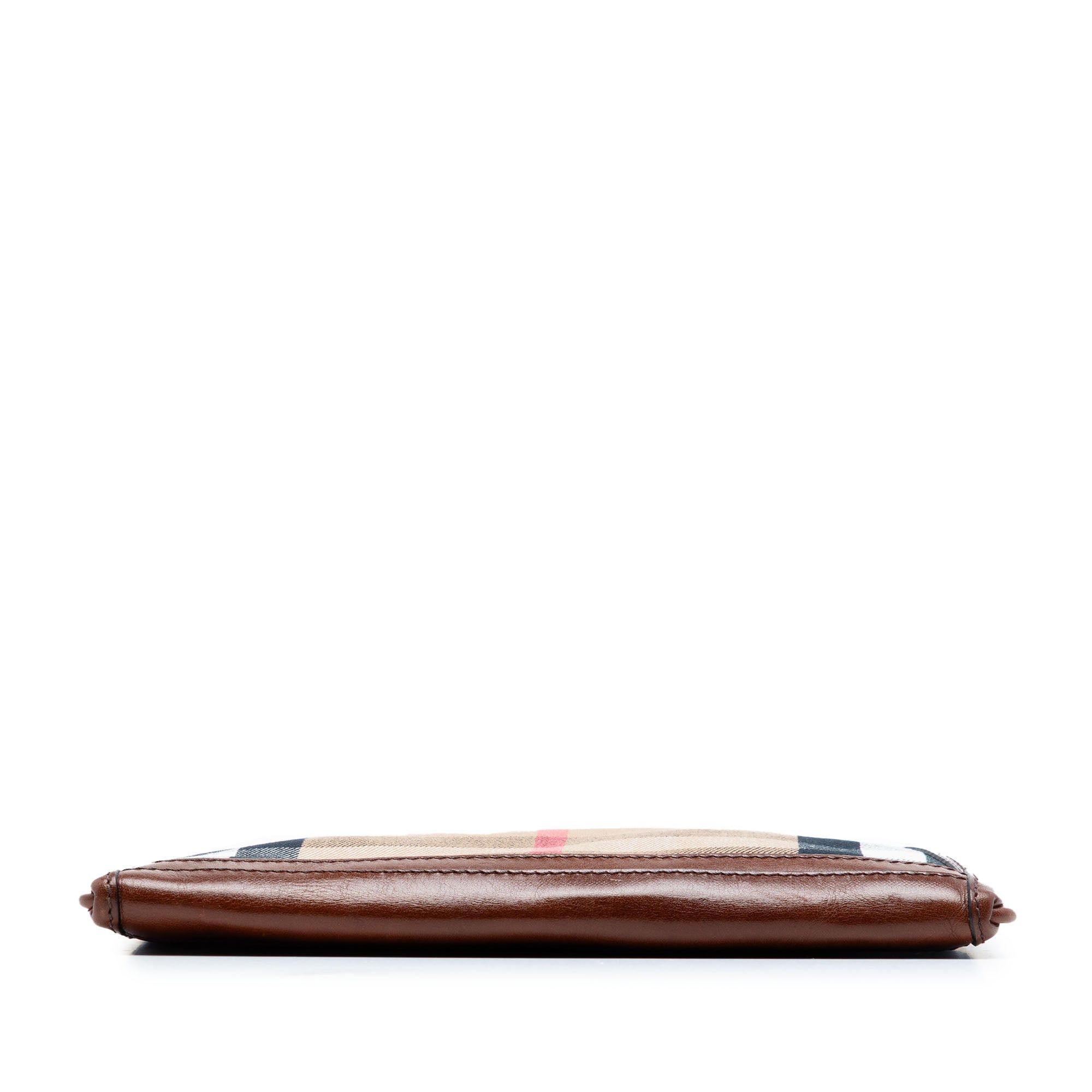Burberry Exploded Check Canvas Wristlet Clutch Size ONE SIZE - 3 Thumbnail