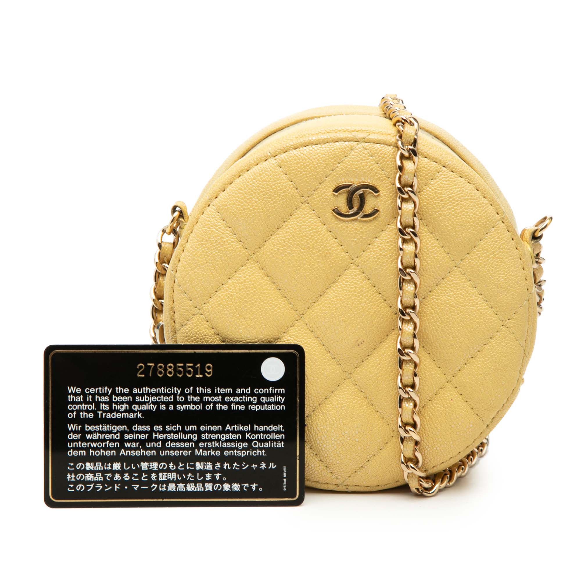 Chanel CC Quilted Caviar Round Clutch With Chain Size ONE SIZE - 8 Thumbnail