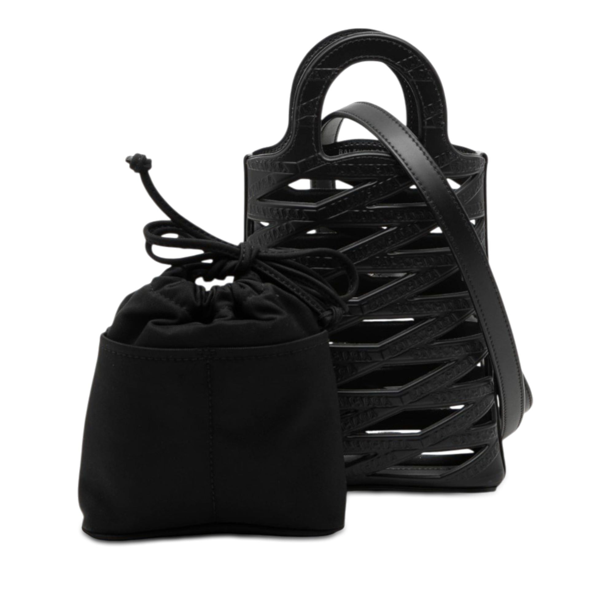 Balenciaga Leather Neo Basket Phone Holder Size ONE SIZE - 8 Thumbnail