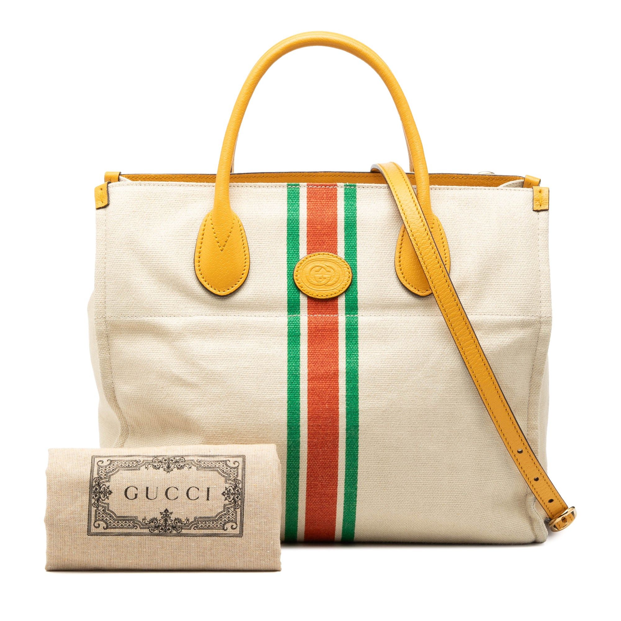 Gucci Canvas Foldable Web Tote Size ONE SIZE - 8 Thumbnail