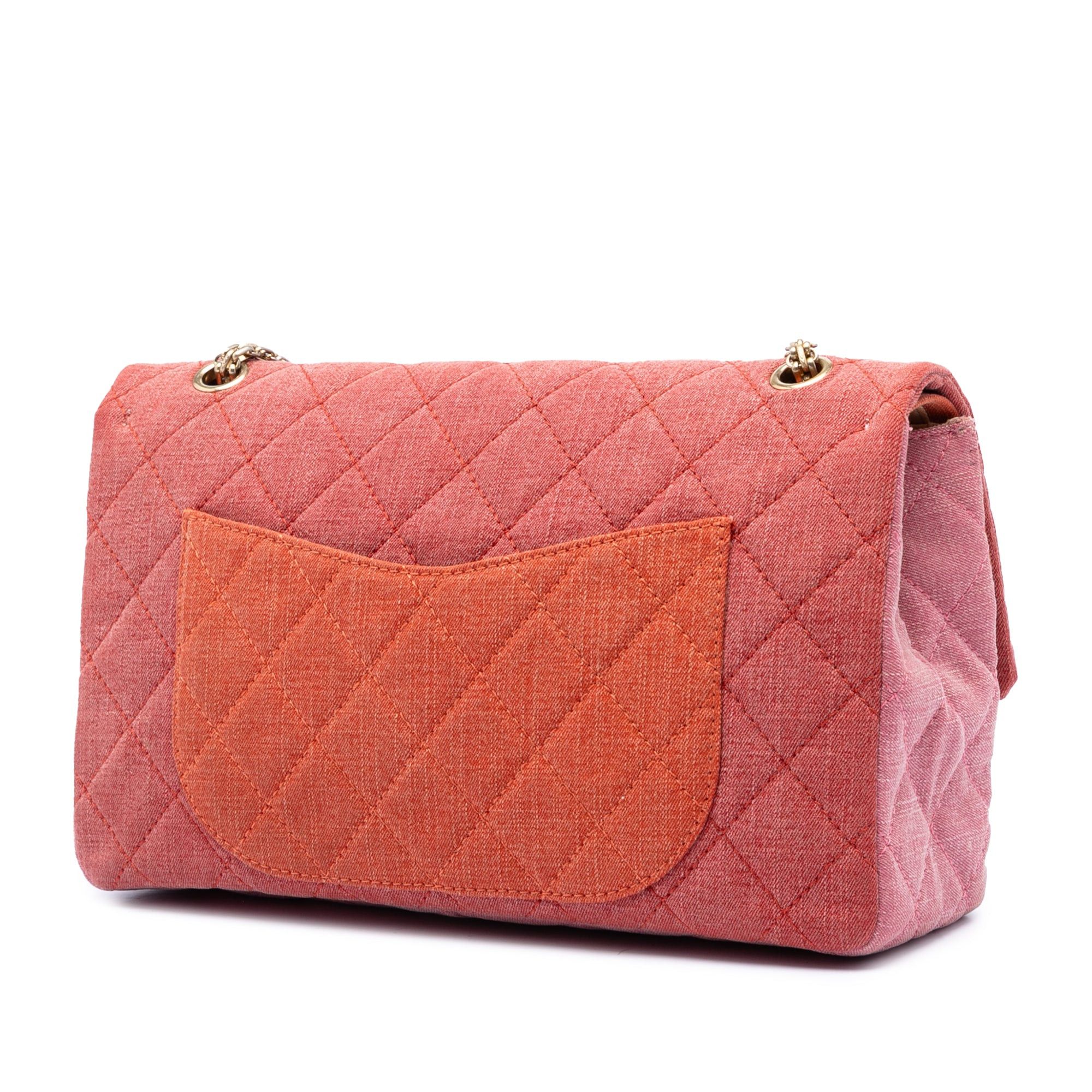 Chanel Tricolor Quilted Denim Reissue 2.55 Double Flap 227 Size ONE SIZE - 2 Thumbnail