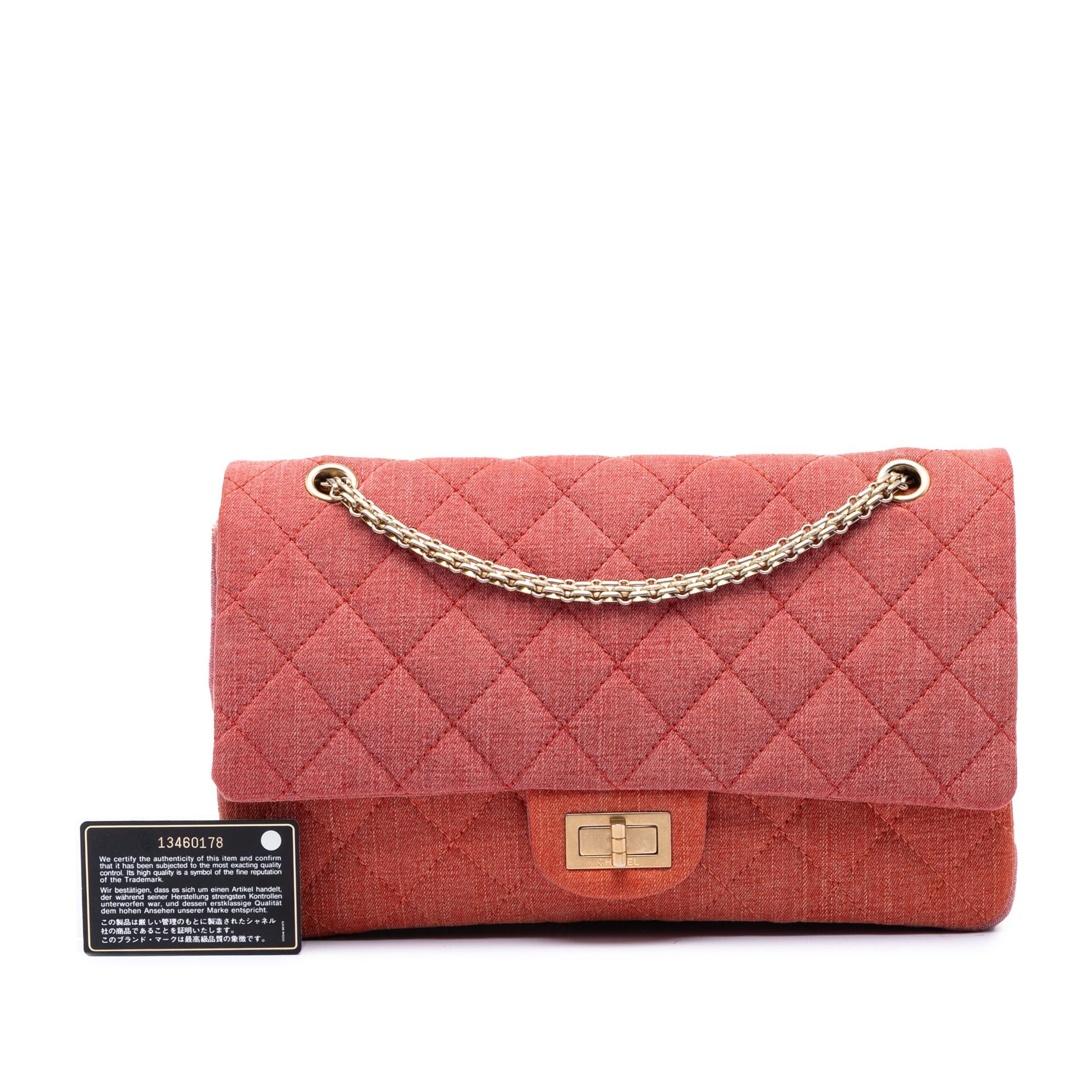 Chanel Tricolor Quilted Denim Reissue 2.55 Double Flap 227 Size ONE SIZE - 8 Thumbnail