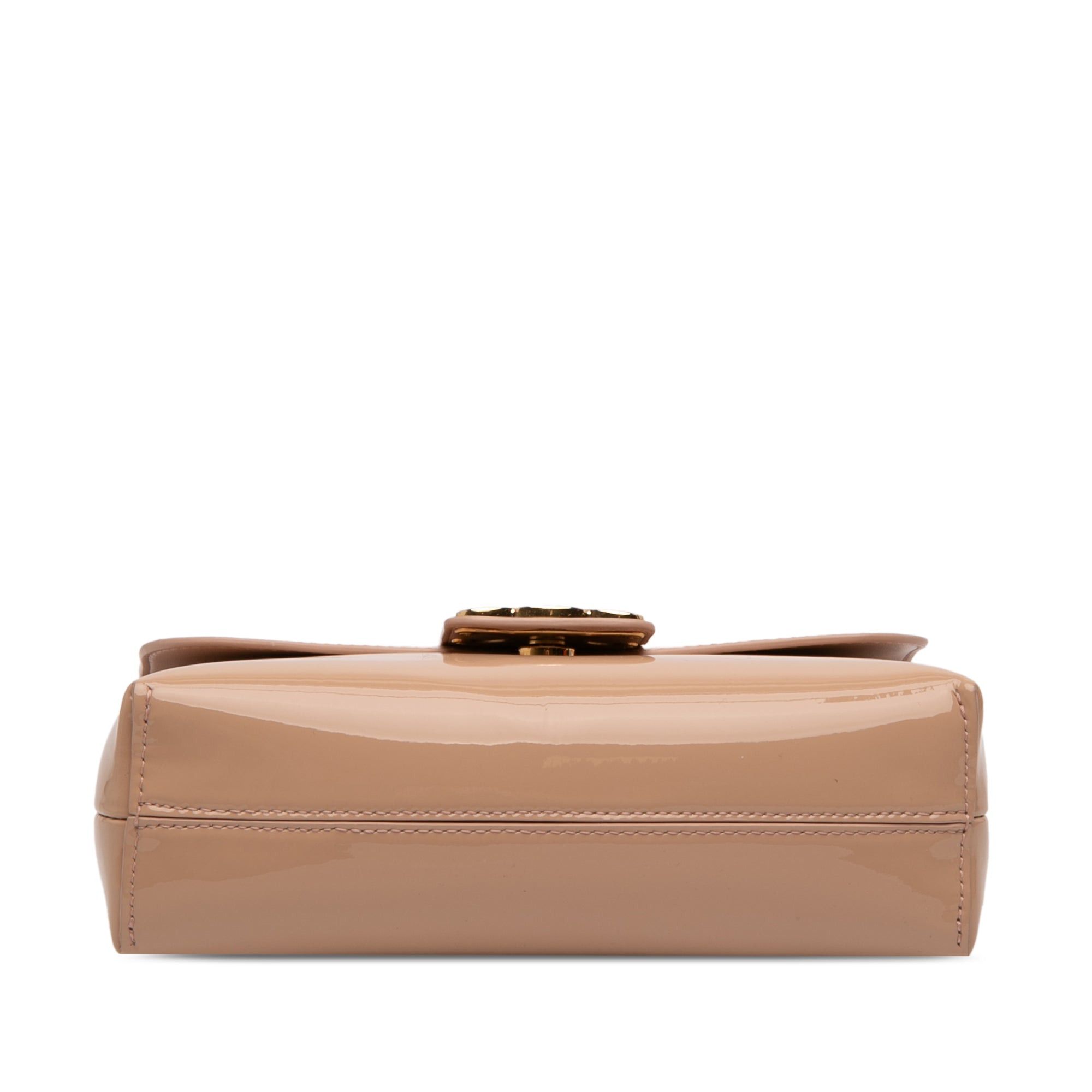 Celine Teen Patent Triomphe Victoire Chain Shoulder Bag Size ONE SIZE - 3 Thumbnail