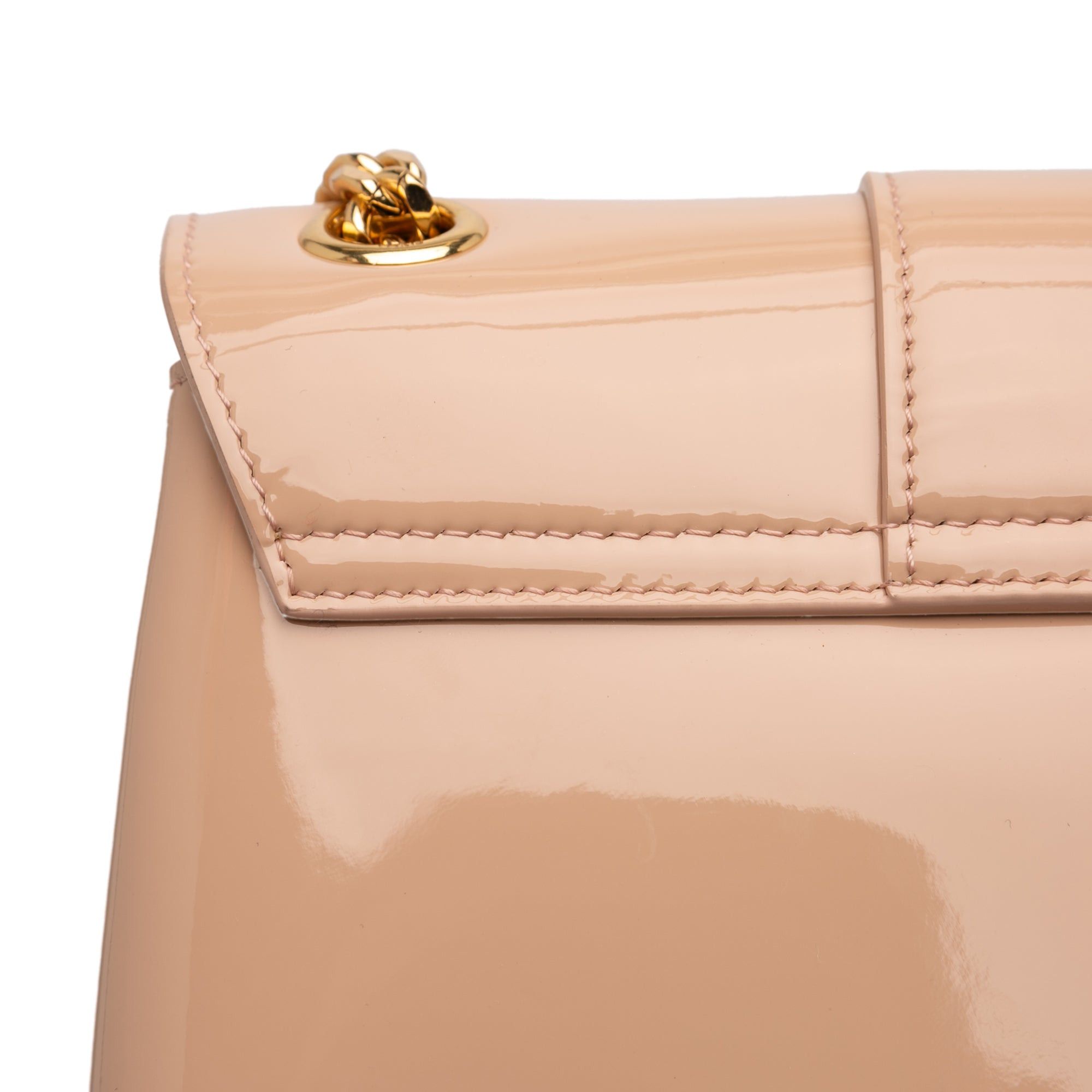 Celine Teen Patent Triomphe Victoire Chain Shoulder Bag Size ONE SIZE - 8 Thumbnail