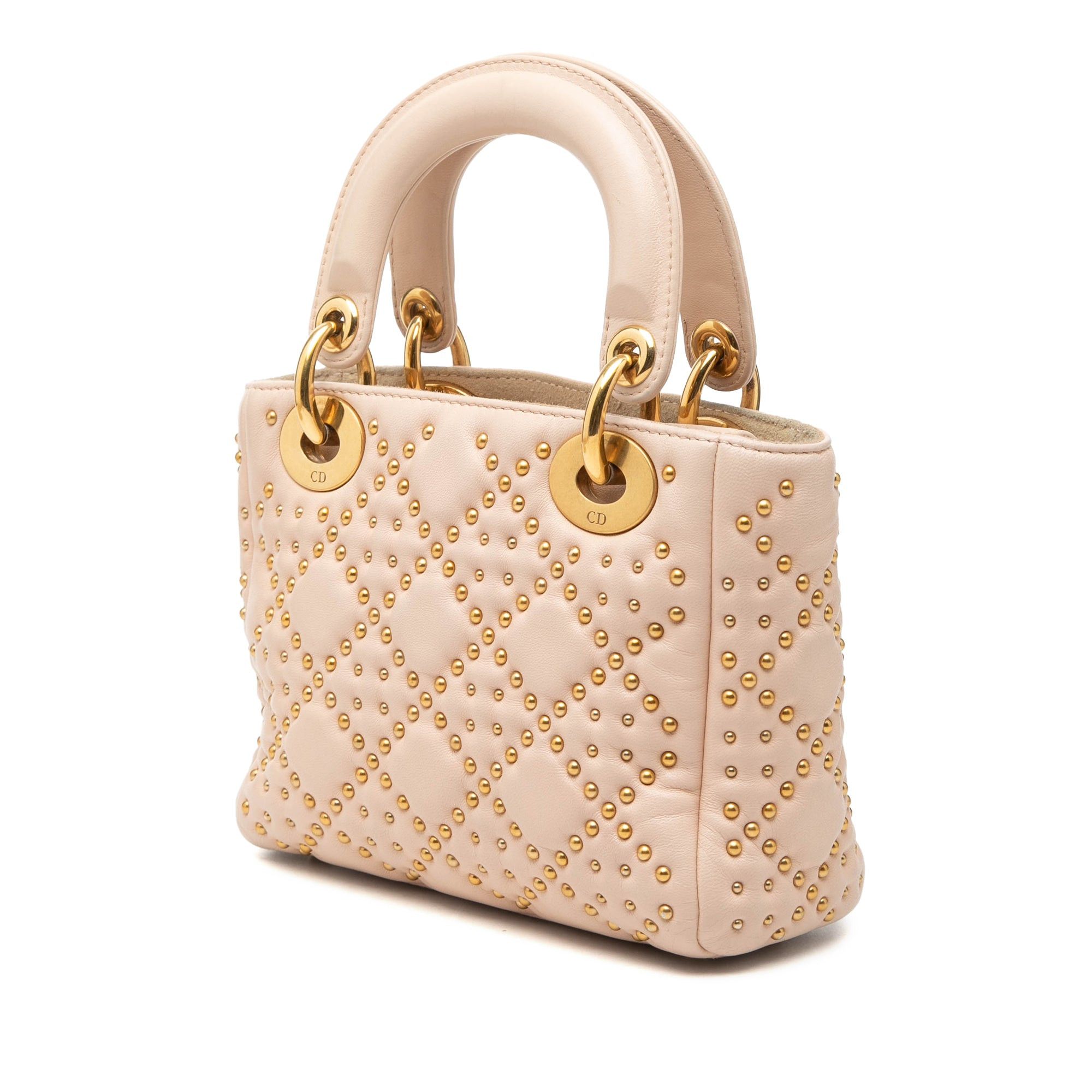 Dior Mini Lambskin Cannage Studded Supple Lady Dior Size ONE SIZE - 2 Thumbnail
