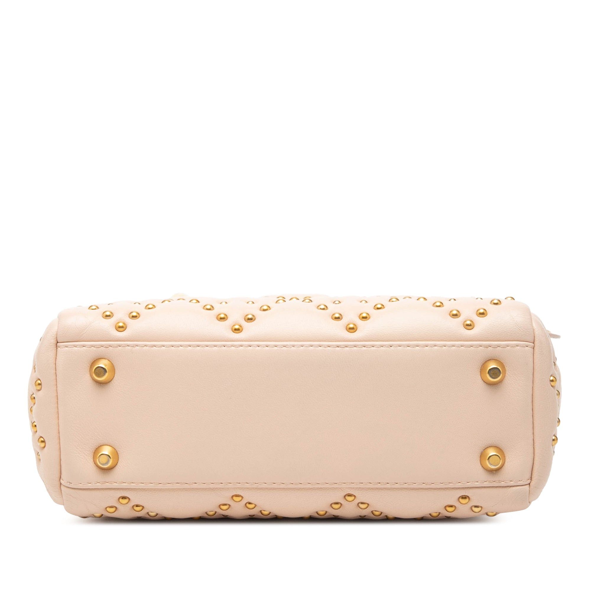 Dior Mini Lambskin Cannage Studded Supple Lady Dior Size ONE SIZE - 3 Thumbnail