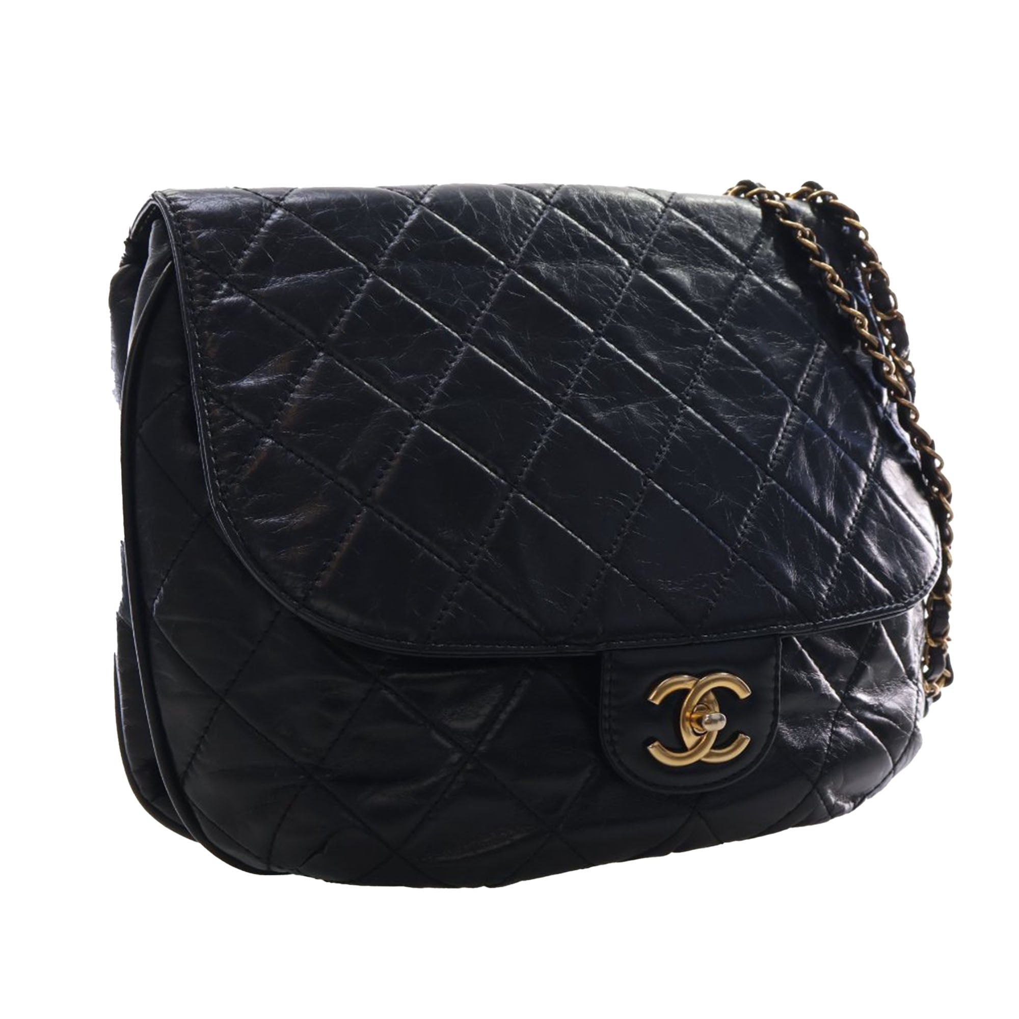 Chanel Medium Quilted Glazed Calfskin Bubble CC Flap Size ONE SIZE - 2 Thumbnail