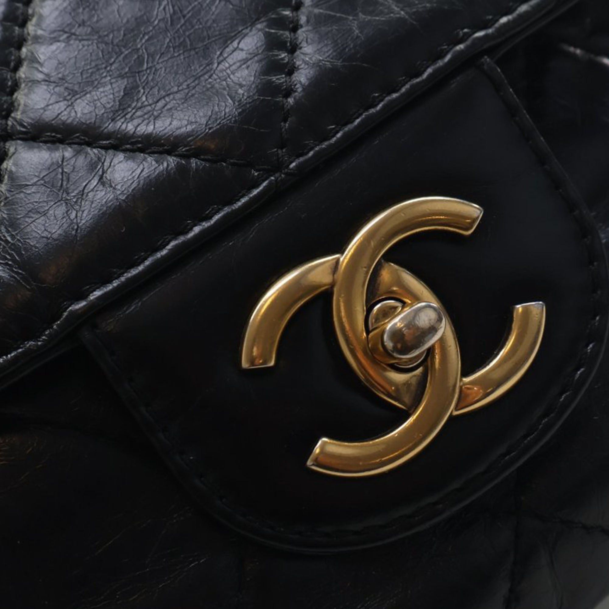 Chanel Medium Quilted Glazed Calfskin Bubble CC Flap Size ONE SIZE - 8 Thumbnail
