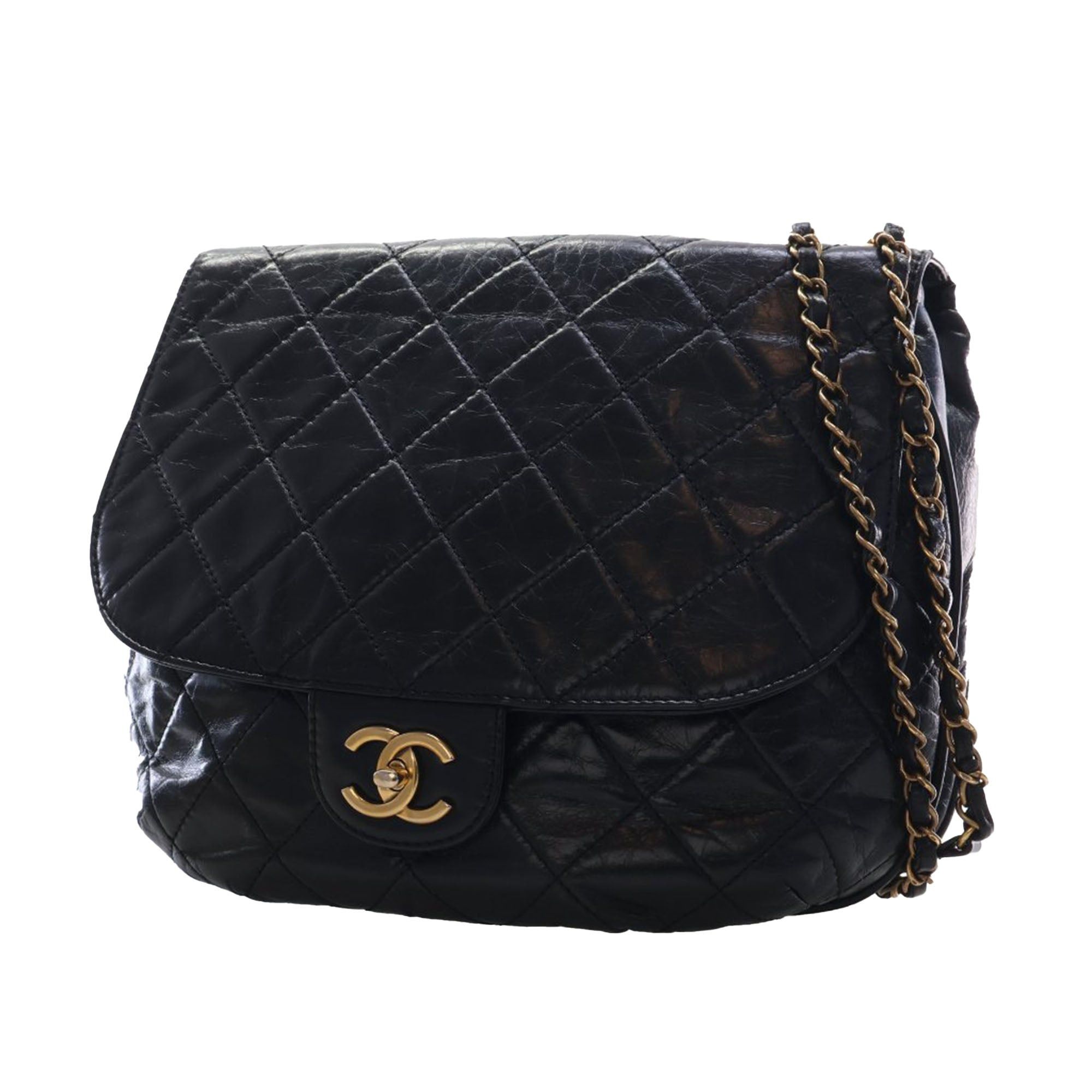 Chanel Medium Quilted Glazed Calfskin Bubble CC Flap Size ONE SIZE - 3 Thumbnail