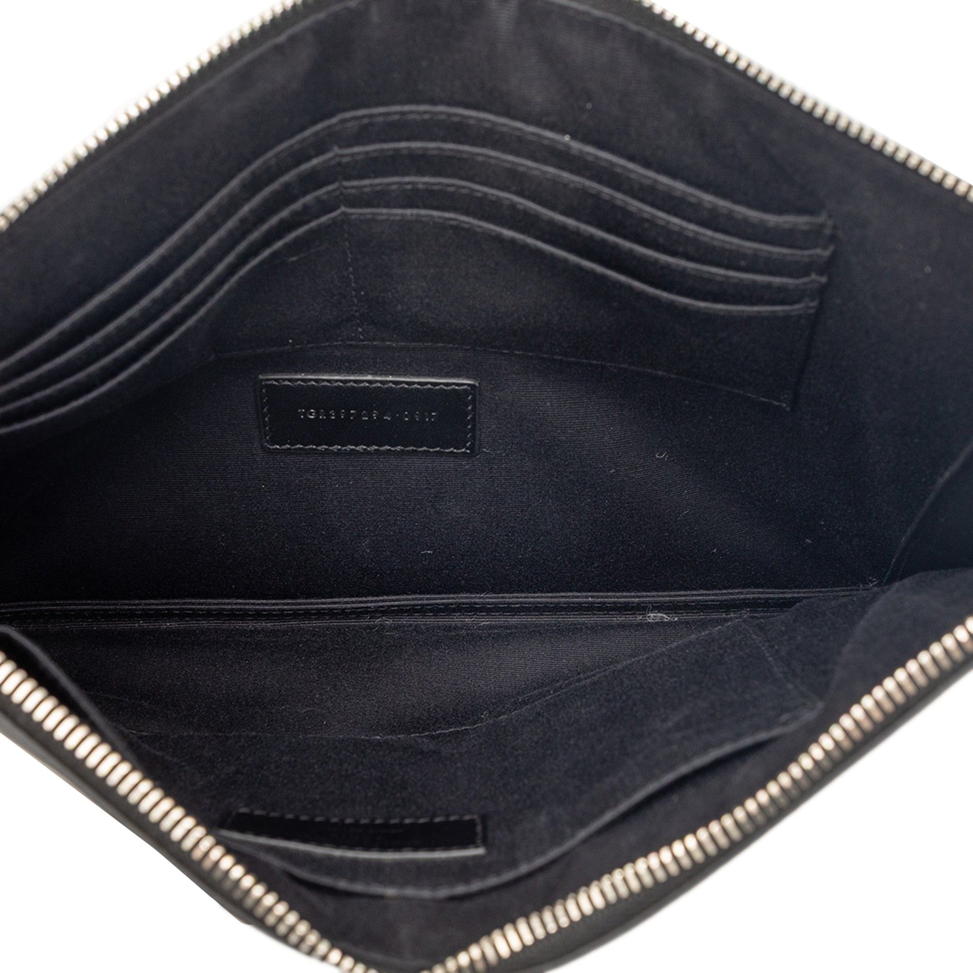 Saint Laurent Paris Grain De Poudre Zip Clutch Size ONE SIZE - 4 Thumbnail